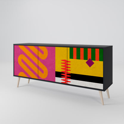 VIVID ART Třídveřová komoda