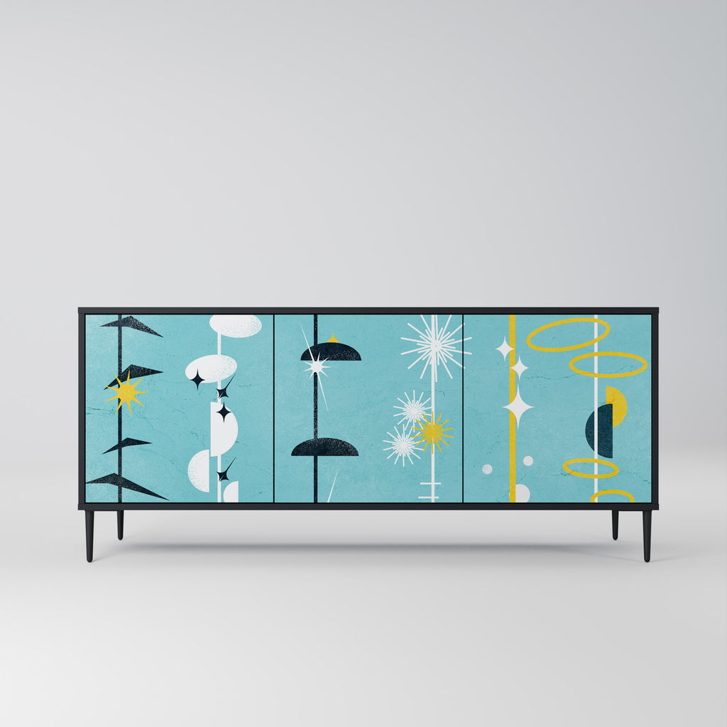 PATHS TO HAPPINESS Třídveřová komoda