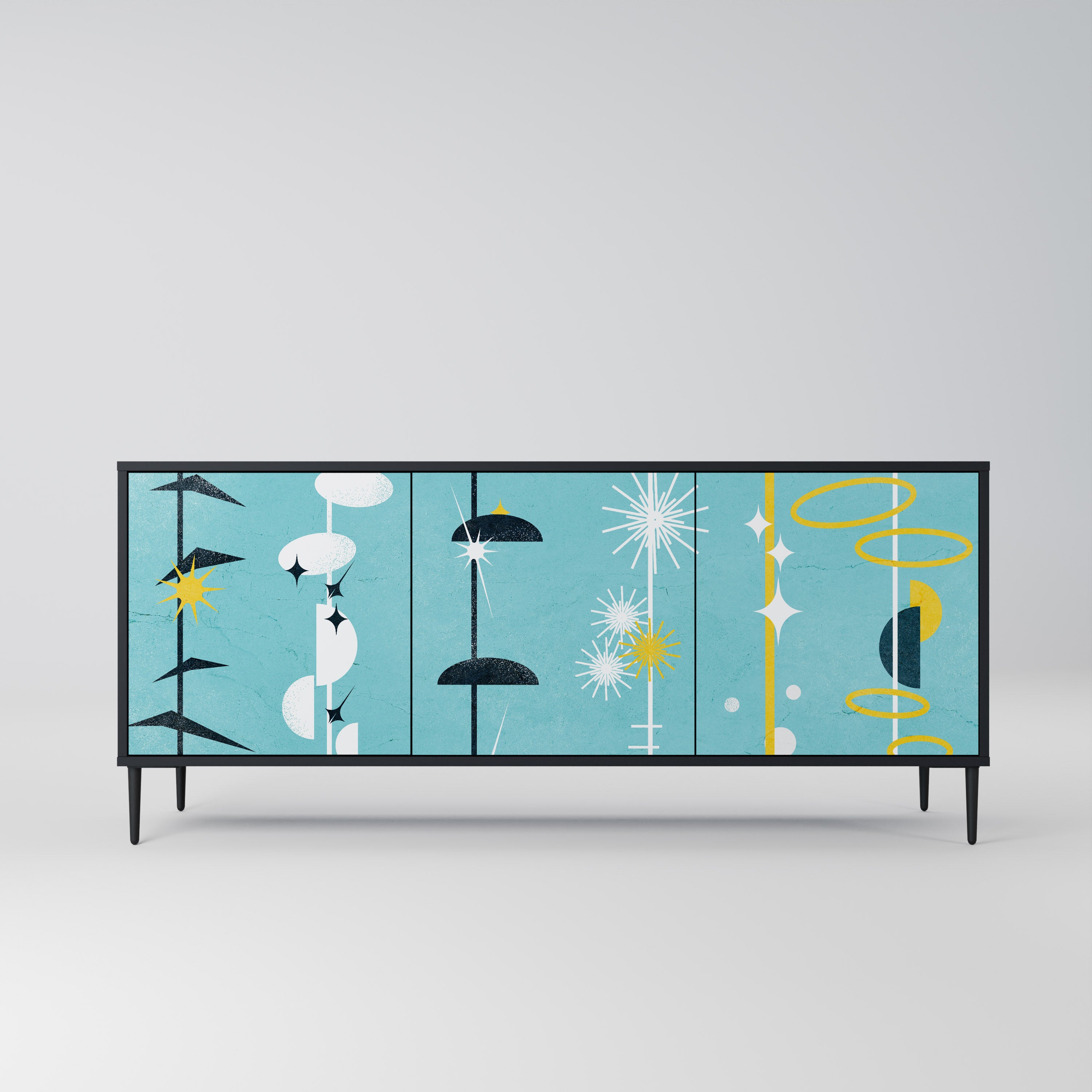 PATHS TO HAPPINESS Třídveřová komoda