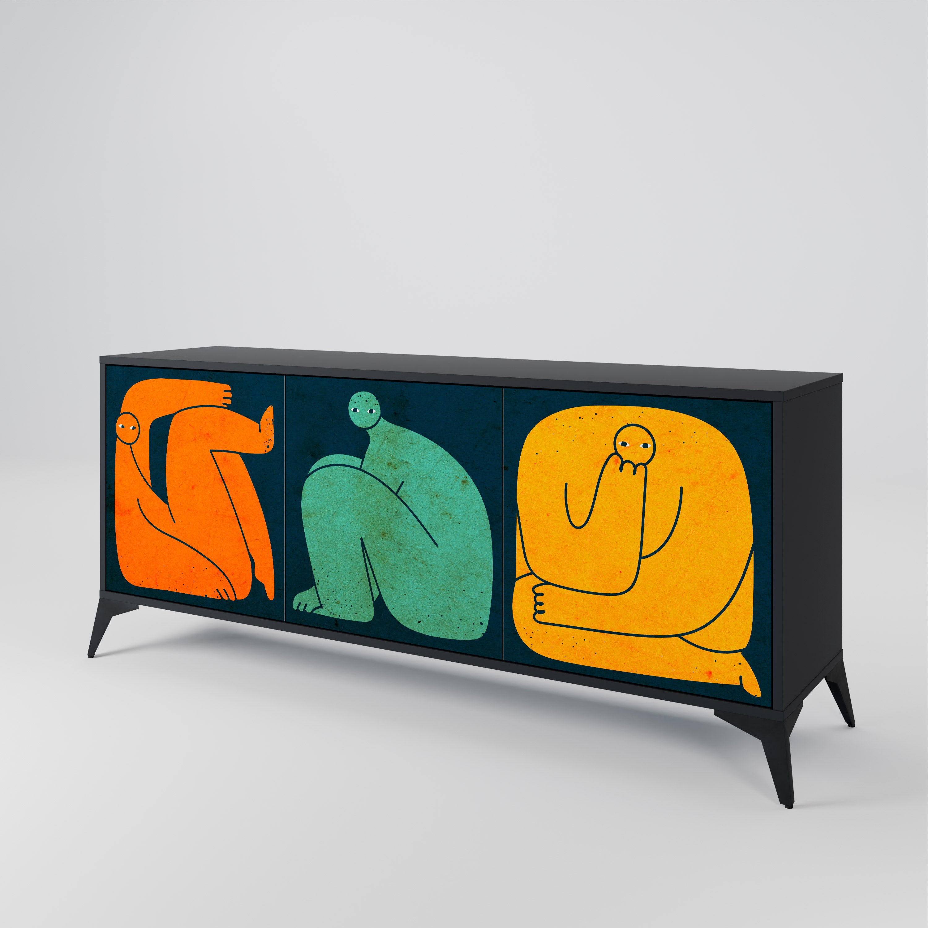 TOGETHER BUT SEPARATELY 3-Door Sideboard