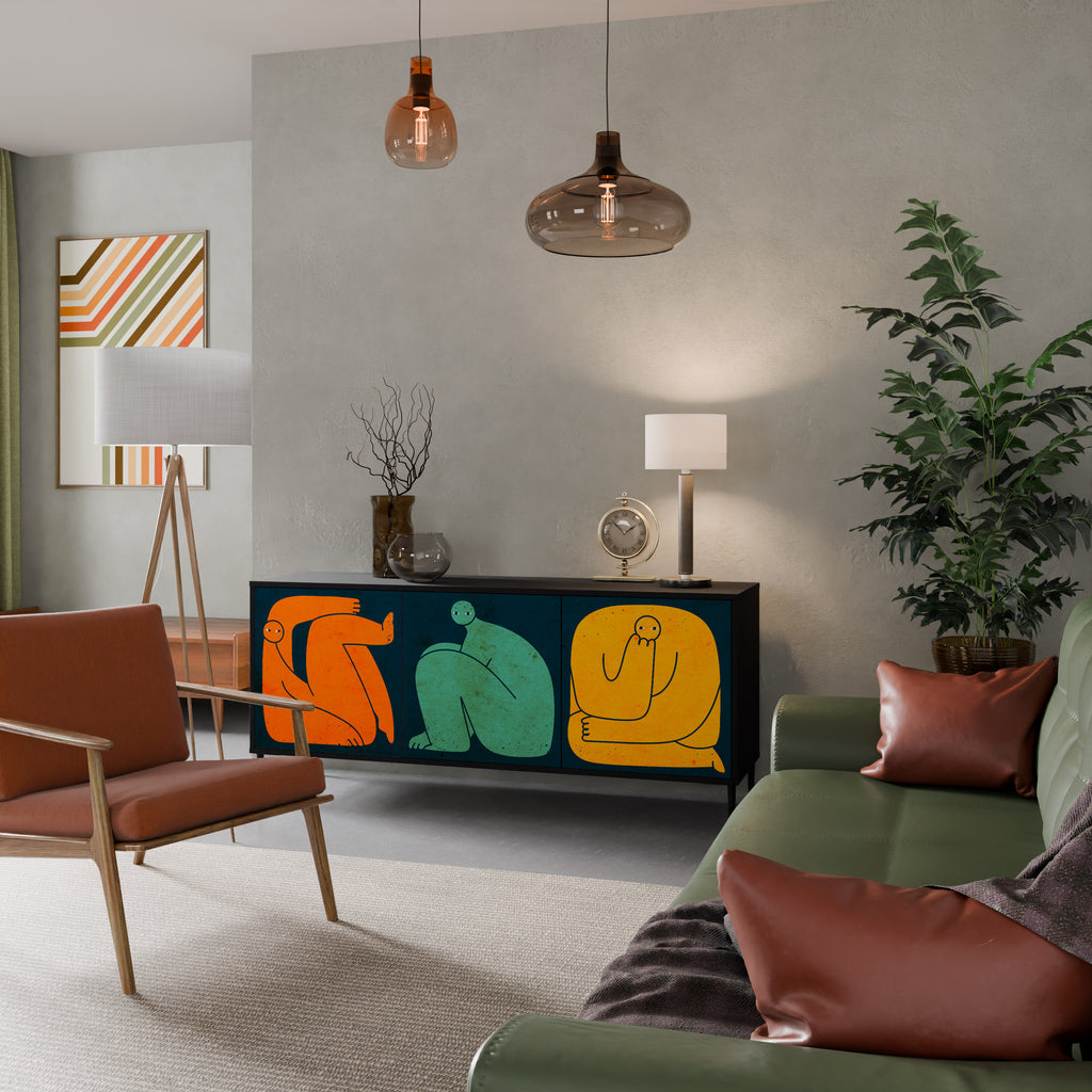 TOGETHER BUT SEPARATELY 3-Door Sideboard