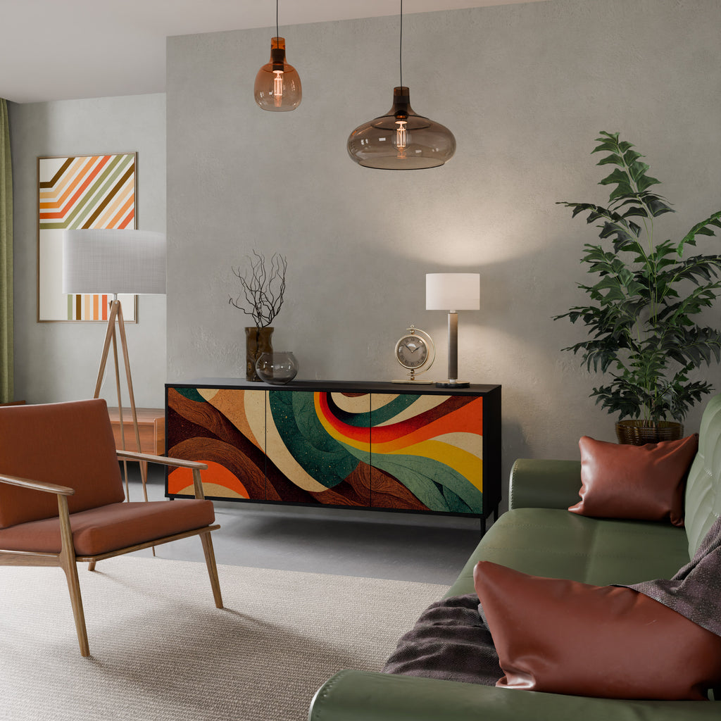 COLORFUL STRANDS 3-Door Sideboard