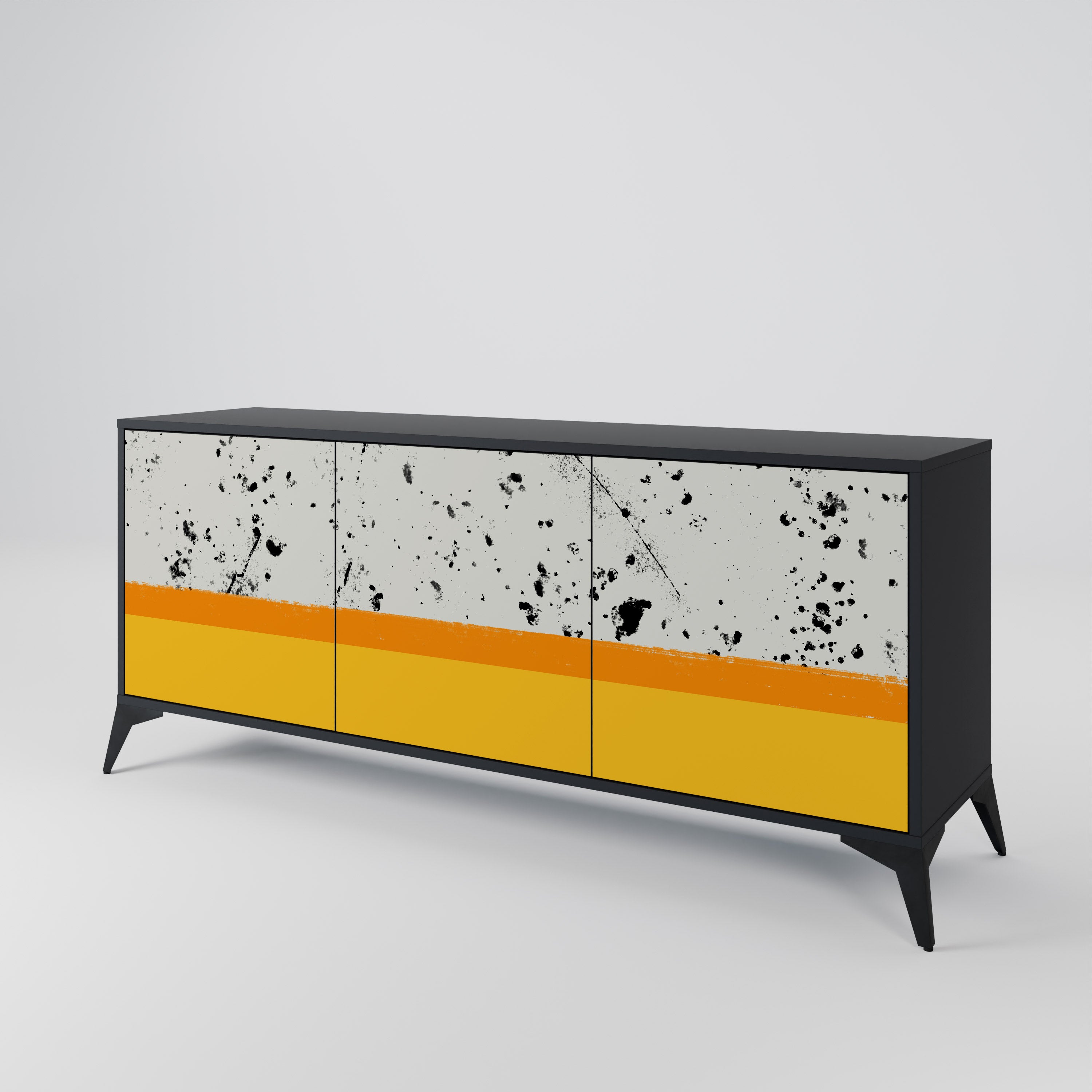 DYED BY ORANGE 3-Door Sideboard