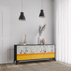 DYED BY ORANGE 3-Door Sideboard