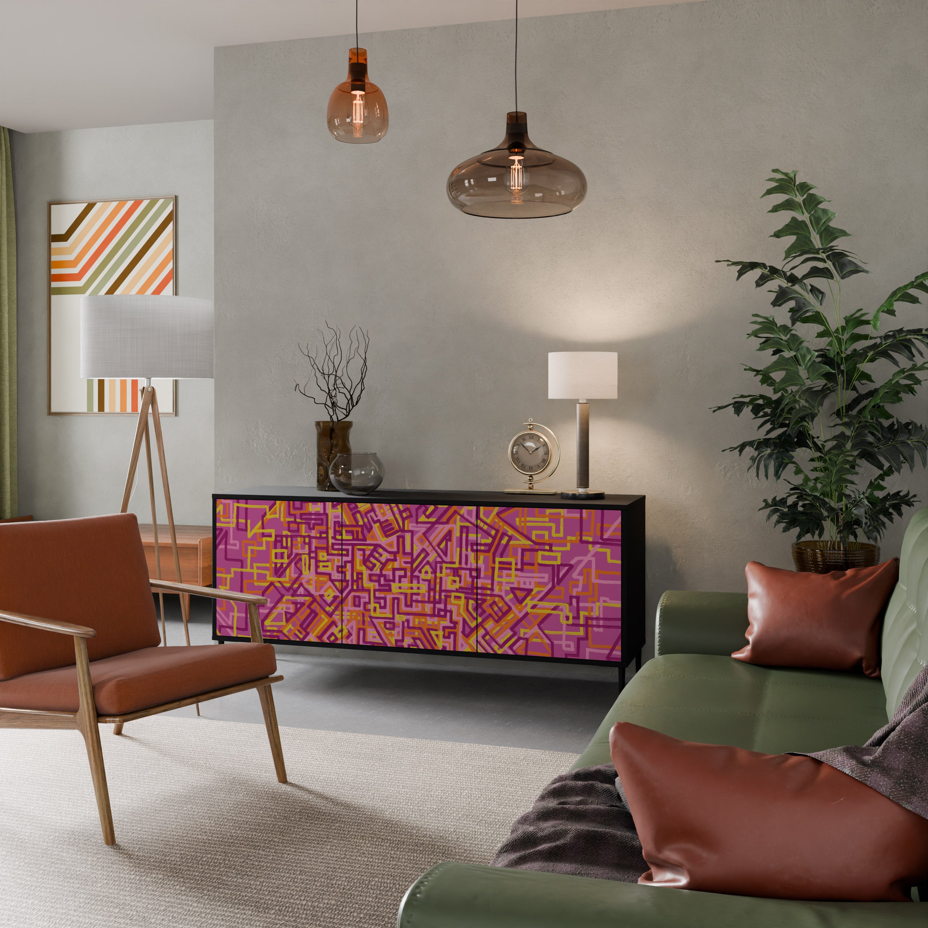 LOVELY MEMORIES Třídveřová komoda