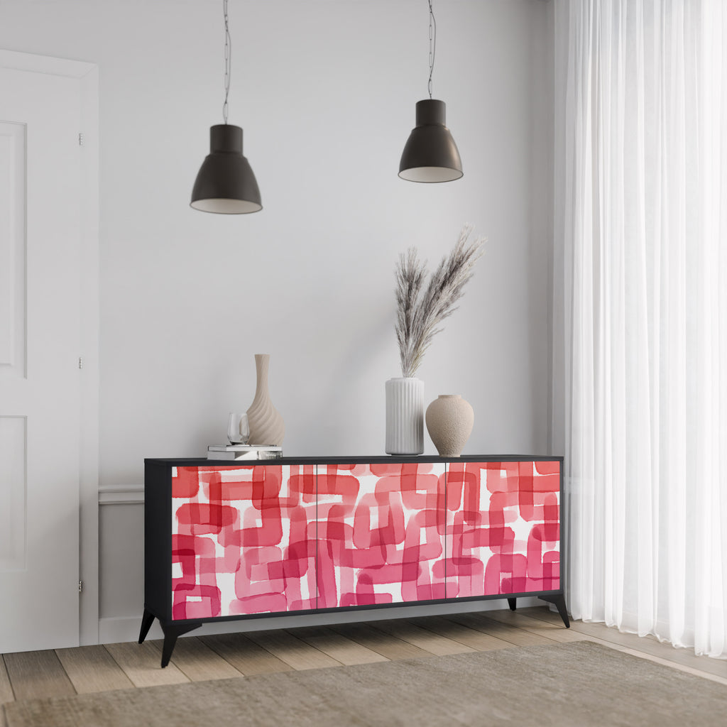 KALEIDOSCOPIC CUBISM 3-Door Sideboard
