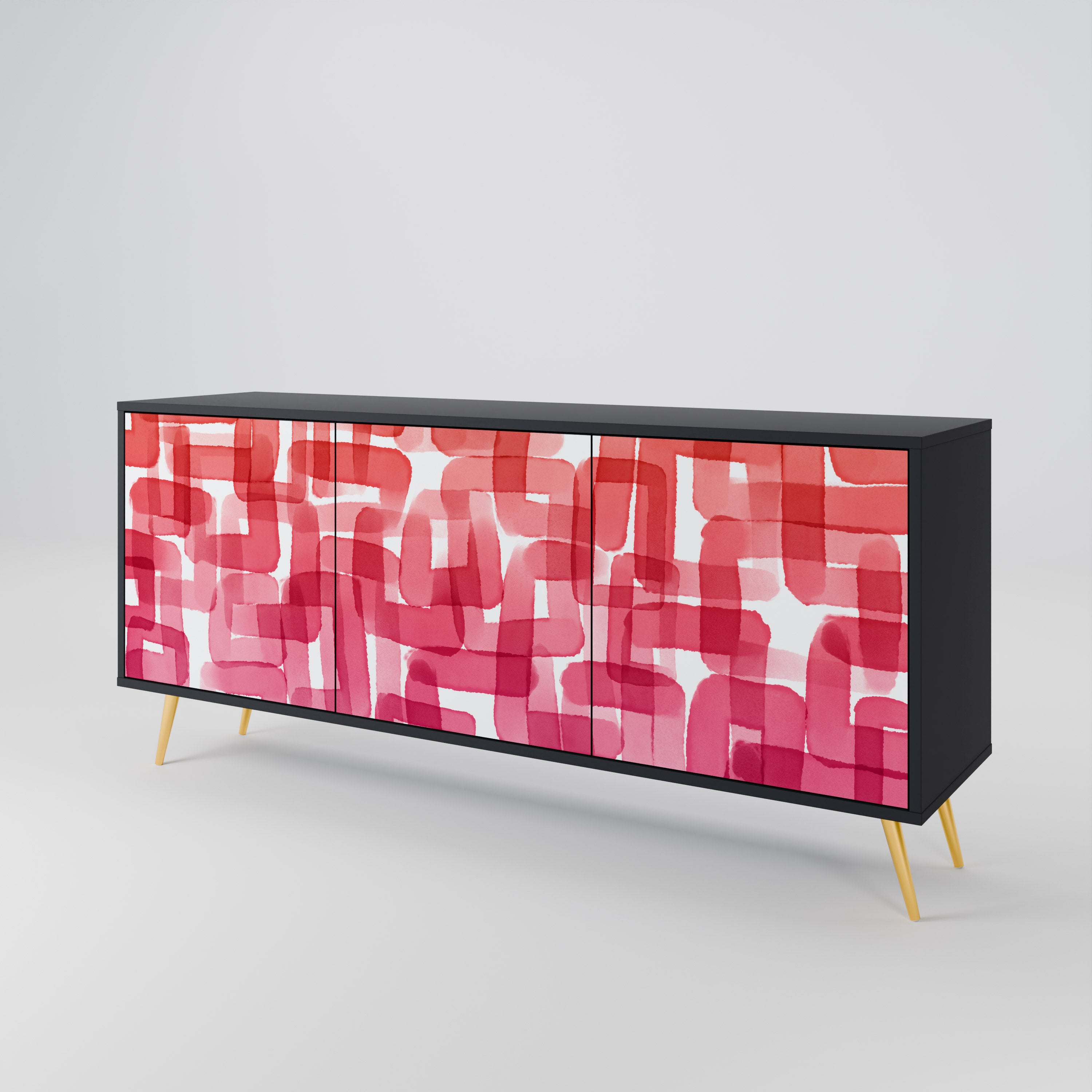 KALEIDOSCOPIC CUBISM 3-Door Sideboard