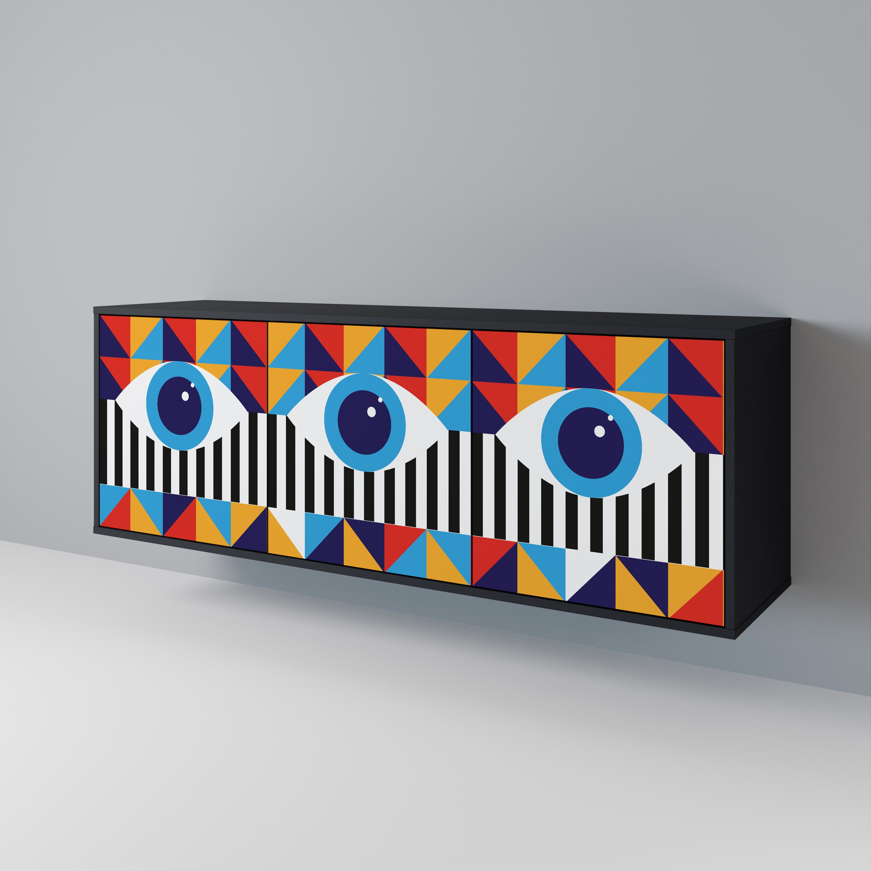 ABSTRACTION AND GEOMETRY 3-Door Sideboard