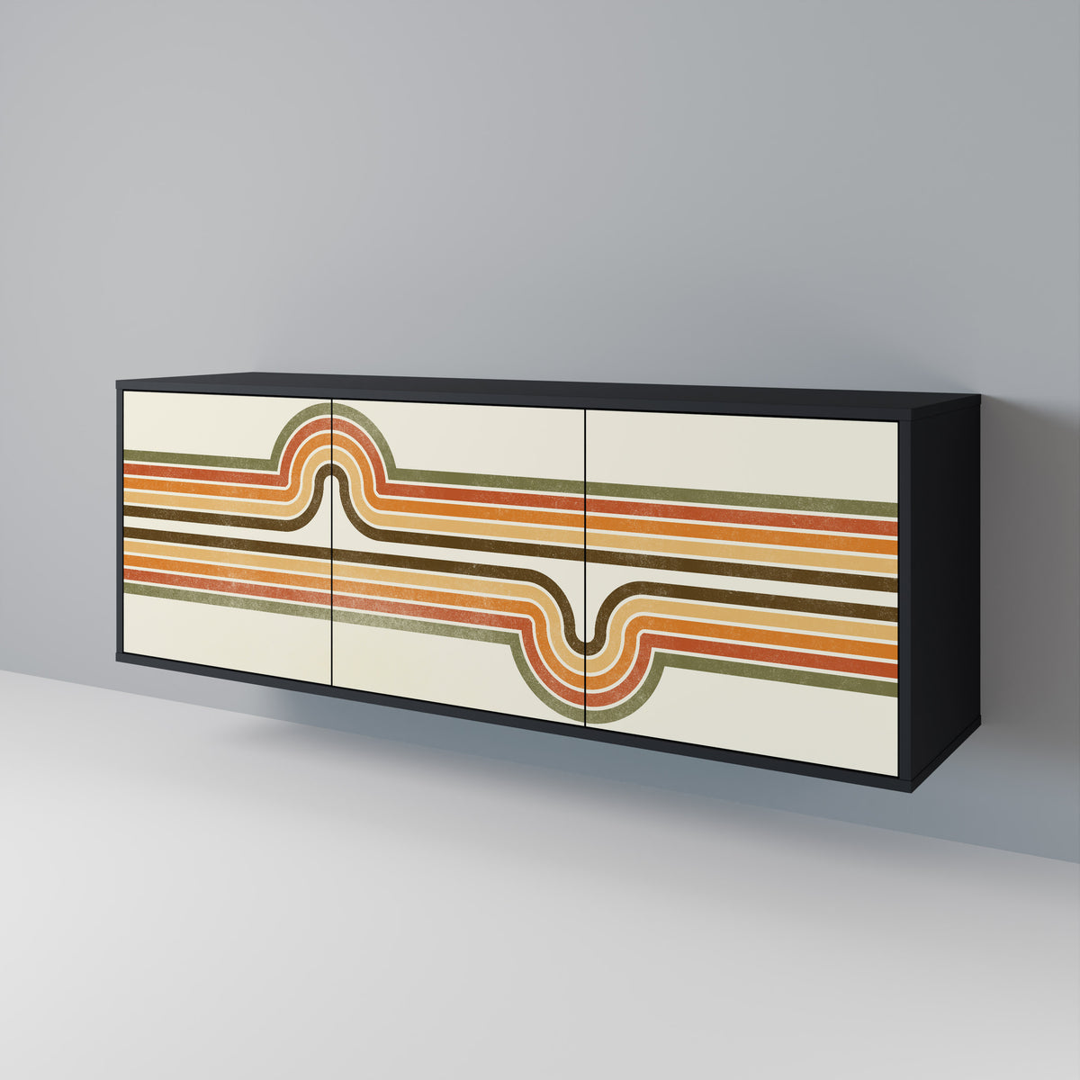 EXCEPTIONAL STREAM Třídveřová komoda