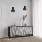 SOLID ZIG ZAG 3-Door Sideboard