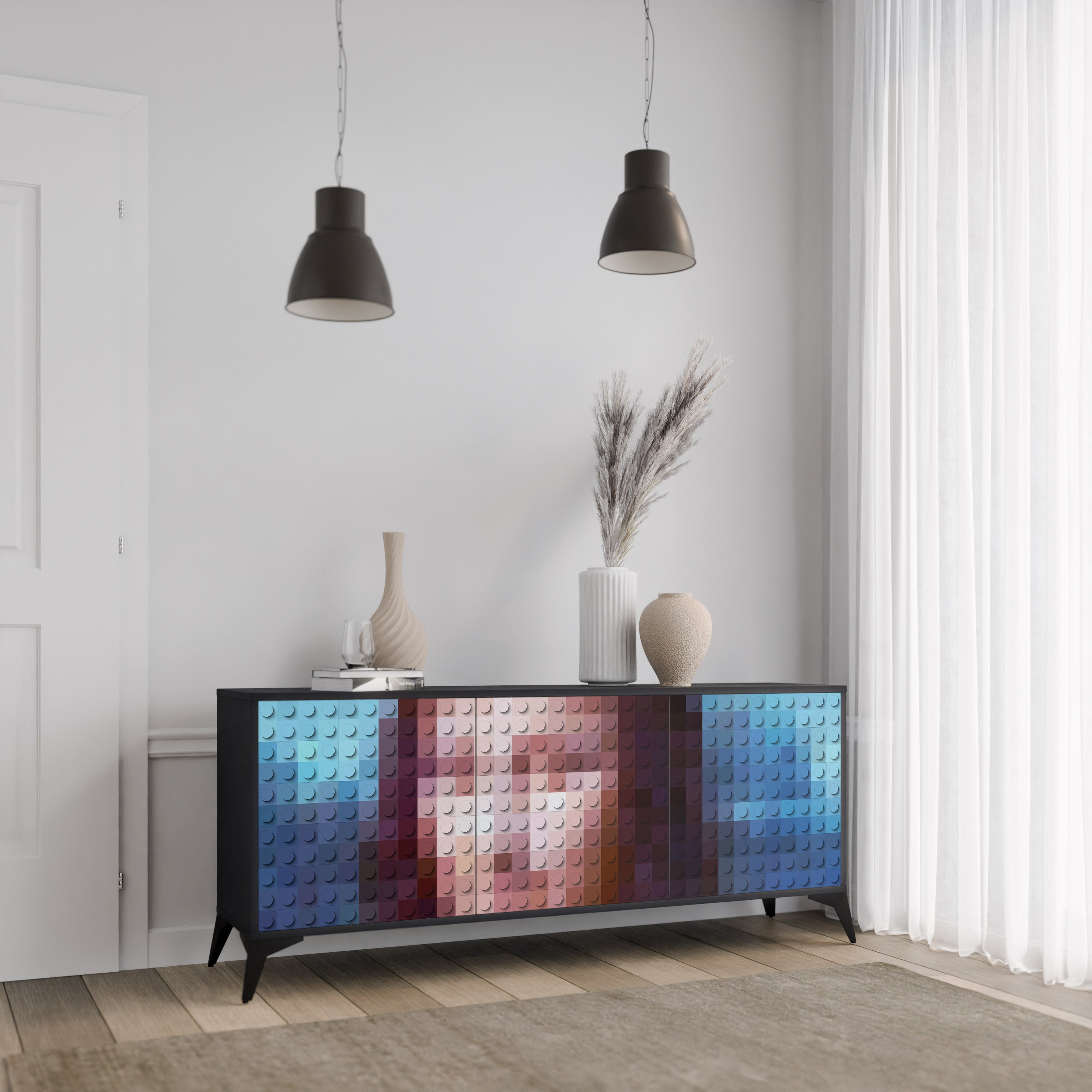 CONSTRUCTIVE ART 3-Door Sideboard