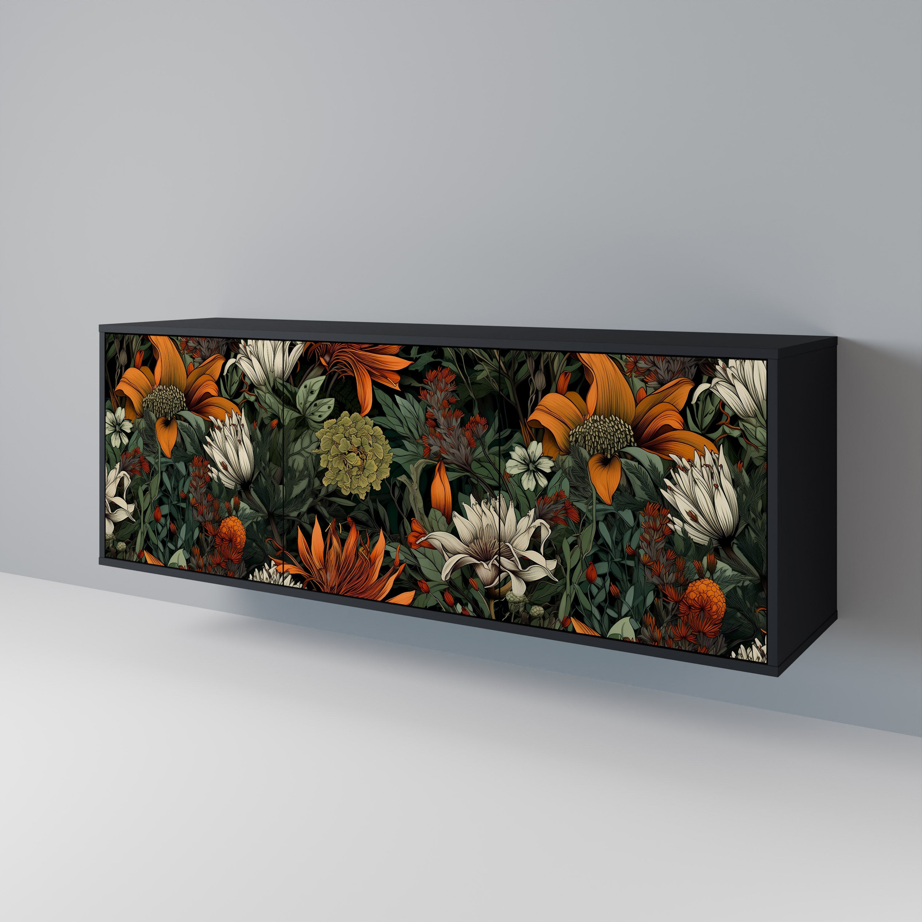 MIDNIGHT SPROUT 3-Door Sideboard