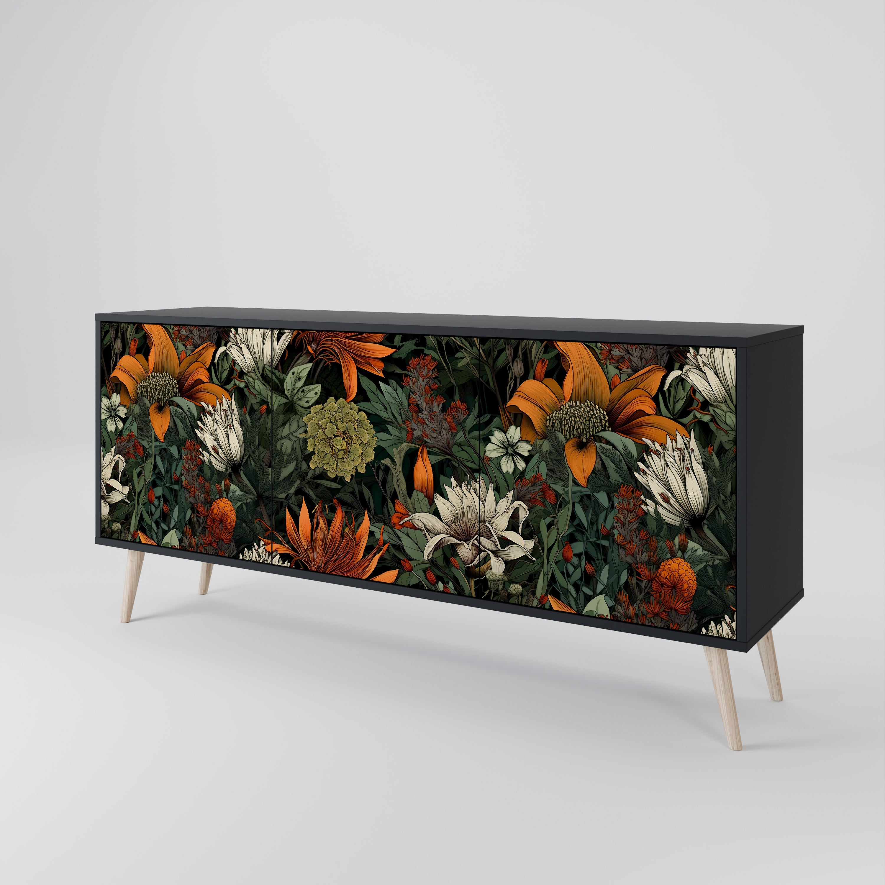 MIDNIGHT SPROUT 3-Door Sideboard