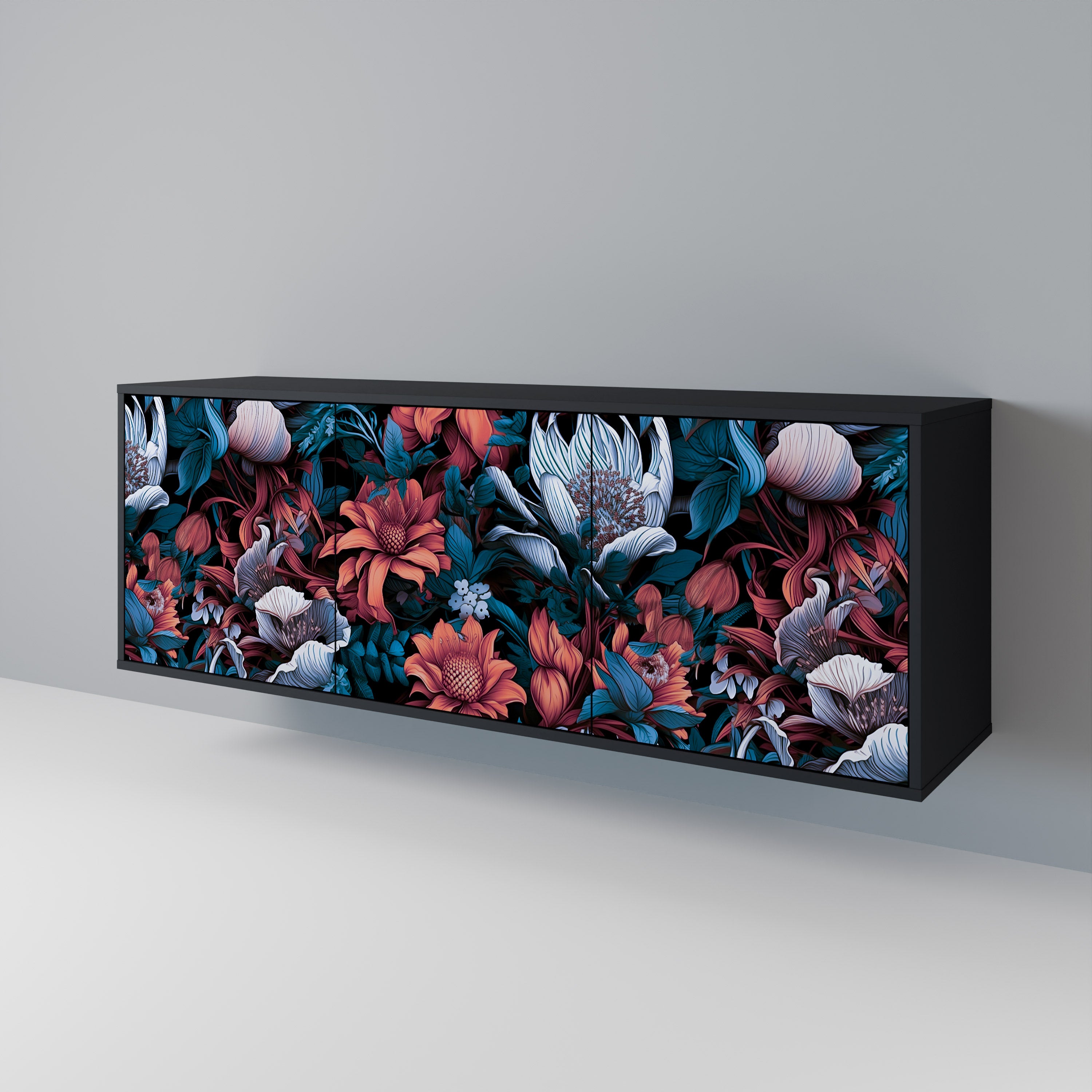 ETHEREAL BLOSSOMS 3-Door Sideboard