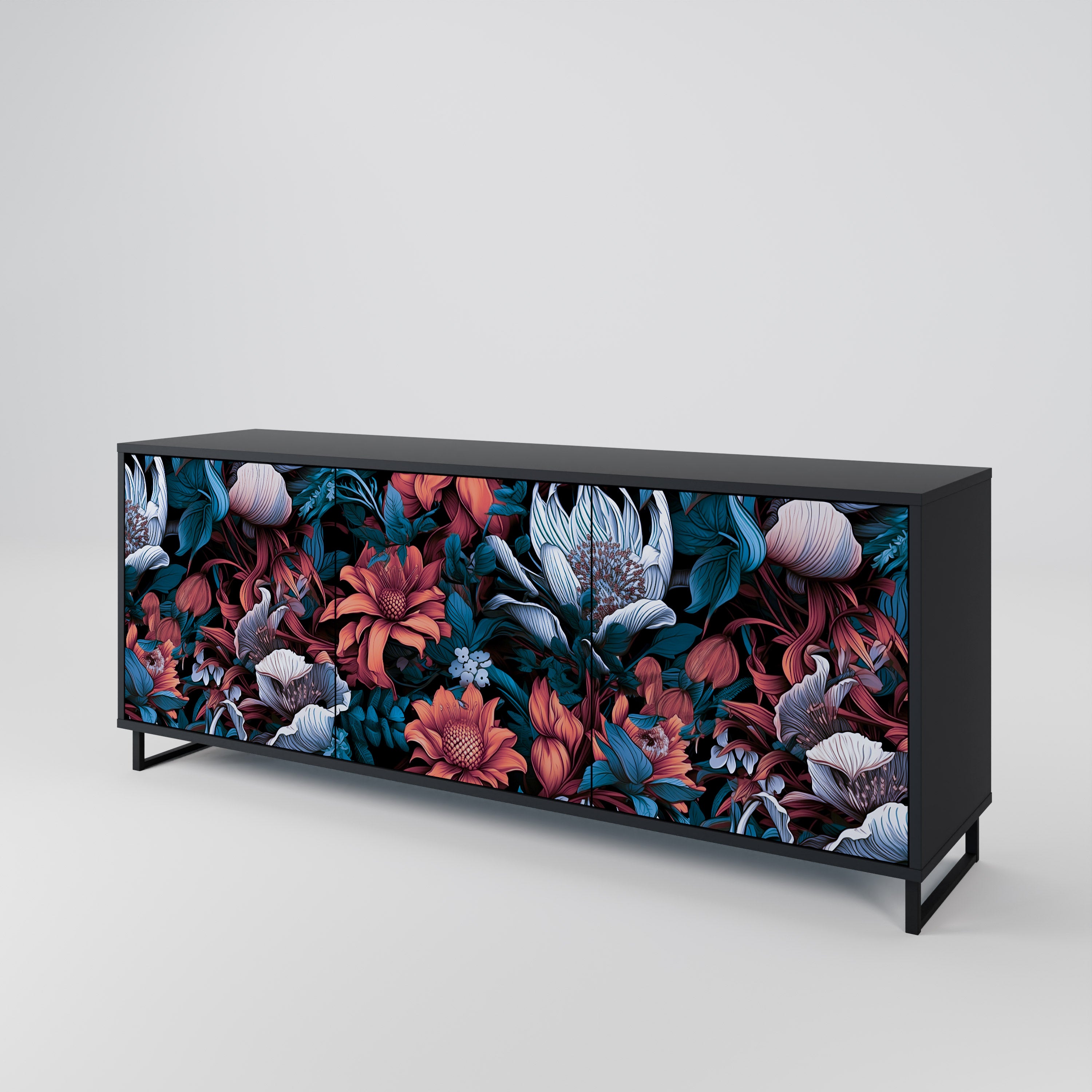 ETHEREAL BLOSSOMS 3-Door Sideboard