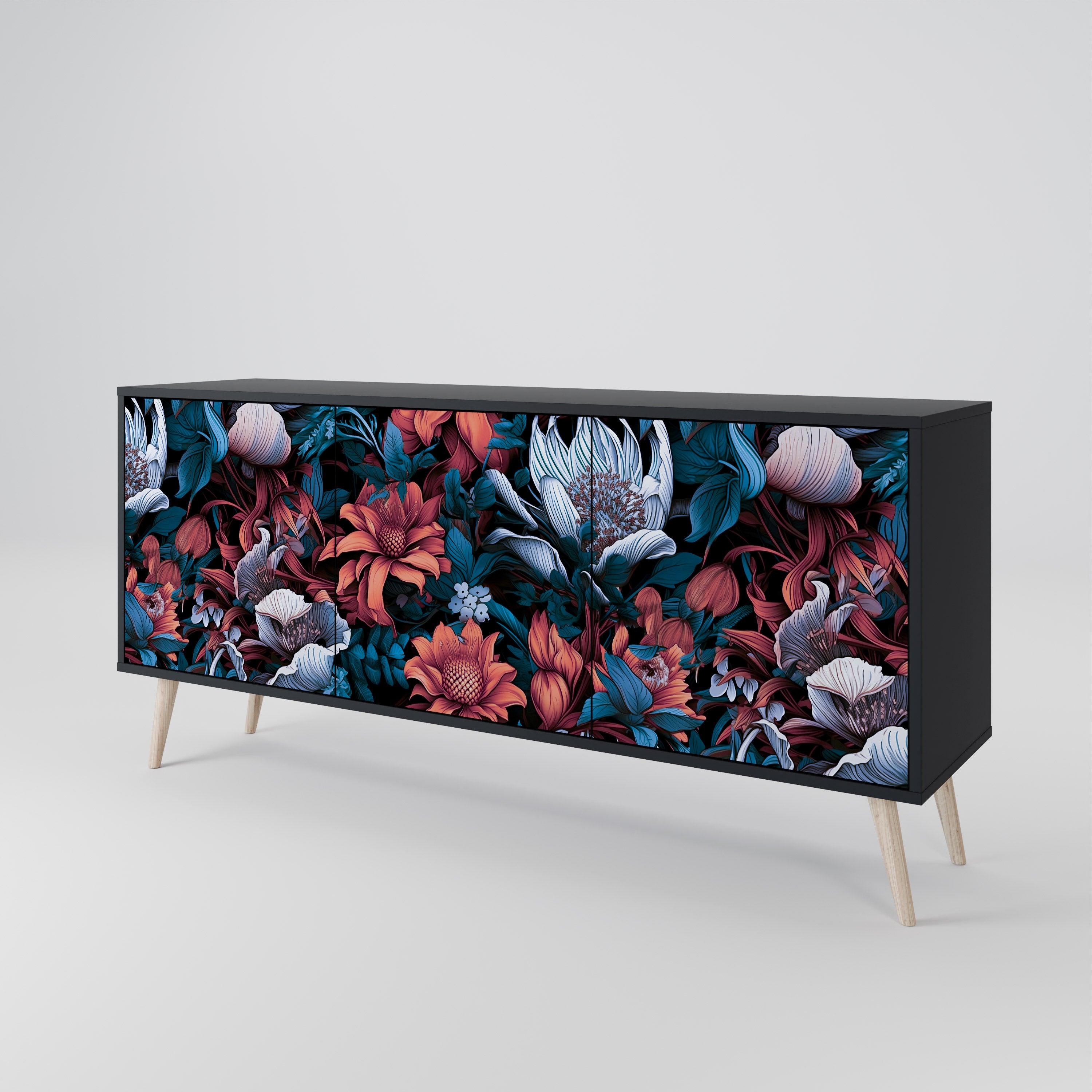 ETHEREAL BLOSSOMS 3-Door Sideboard
