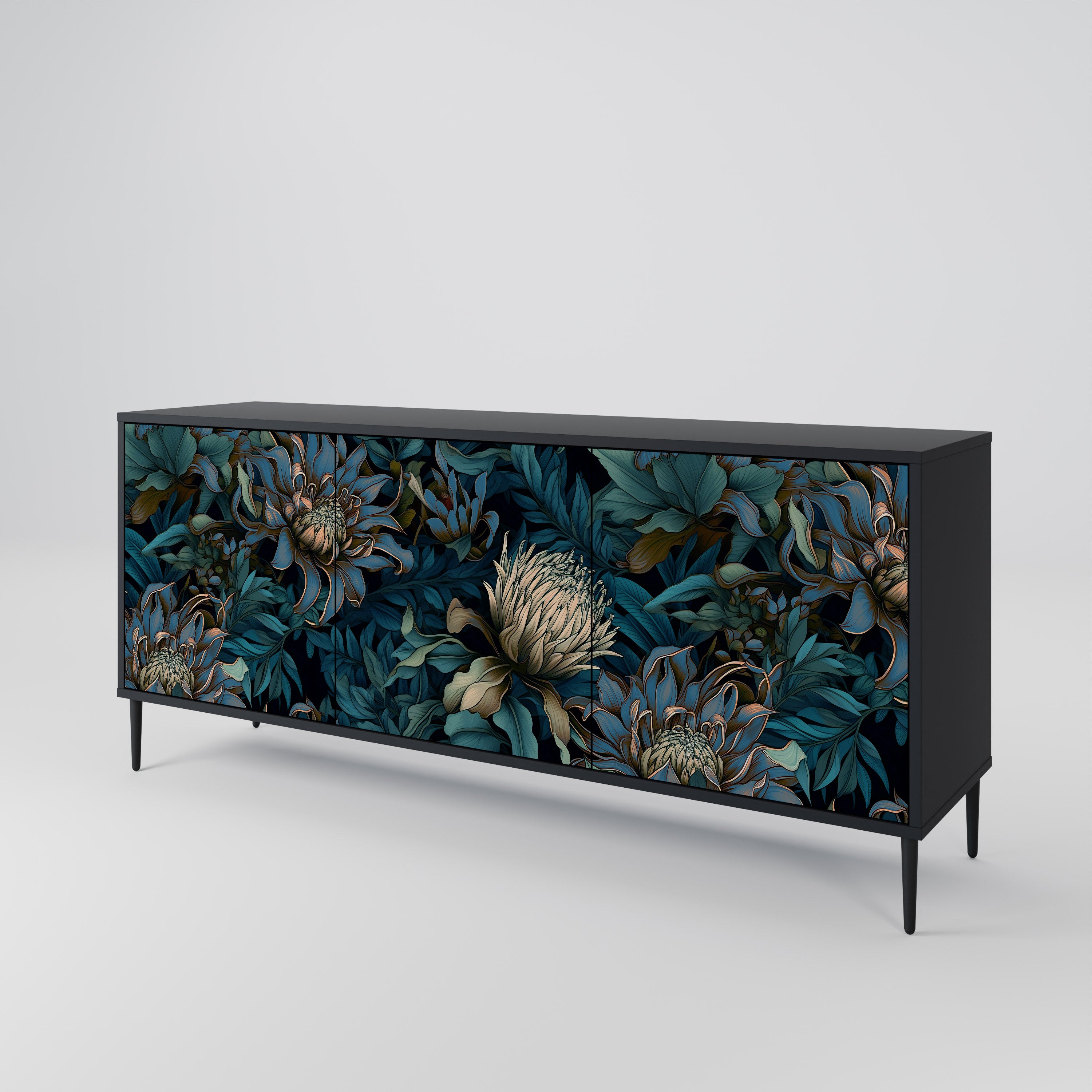 TWILIGHT BLOOM 3-Door Sideboard