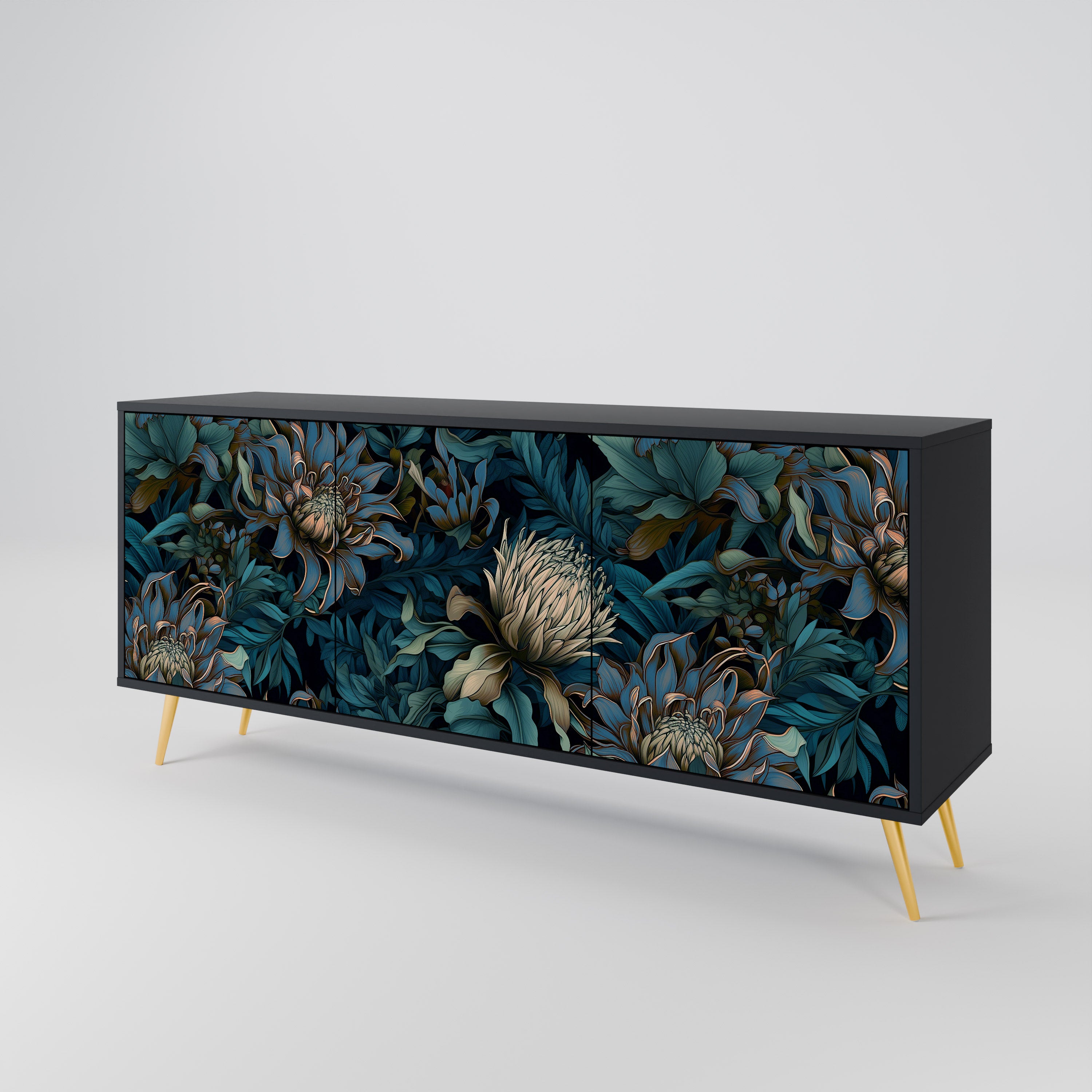 TWILIGHT BLOOM 3-Door Sideboard