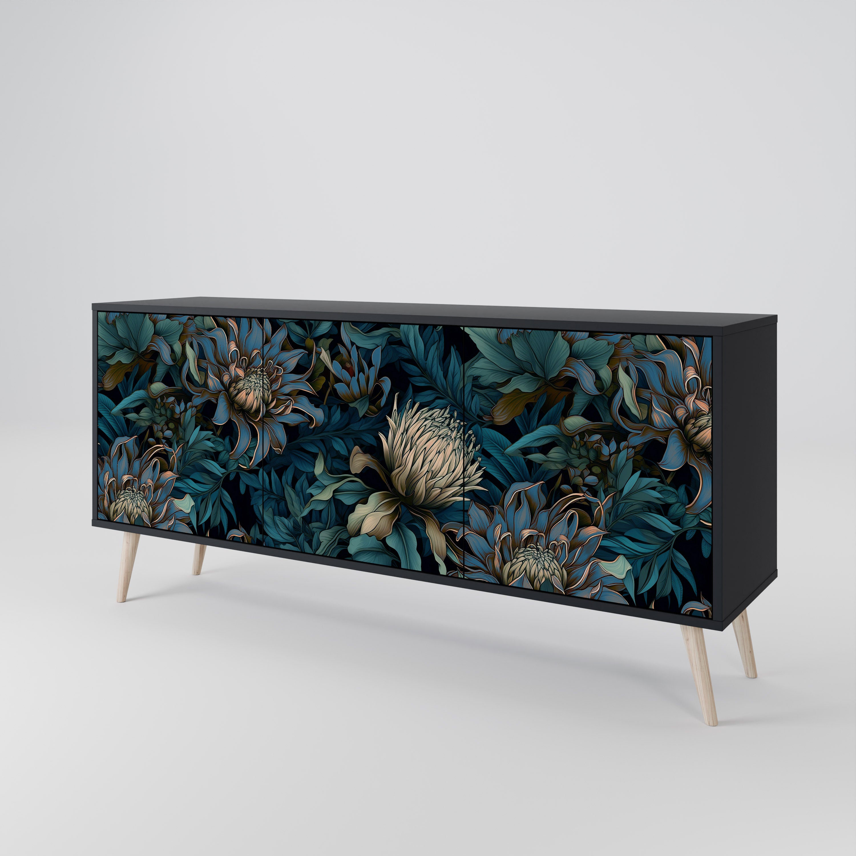 TWILIGHT BLOOM 3-Door Sideboard