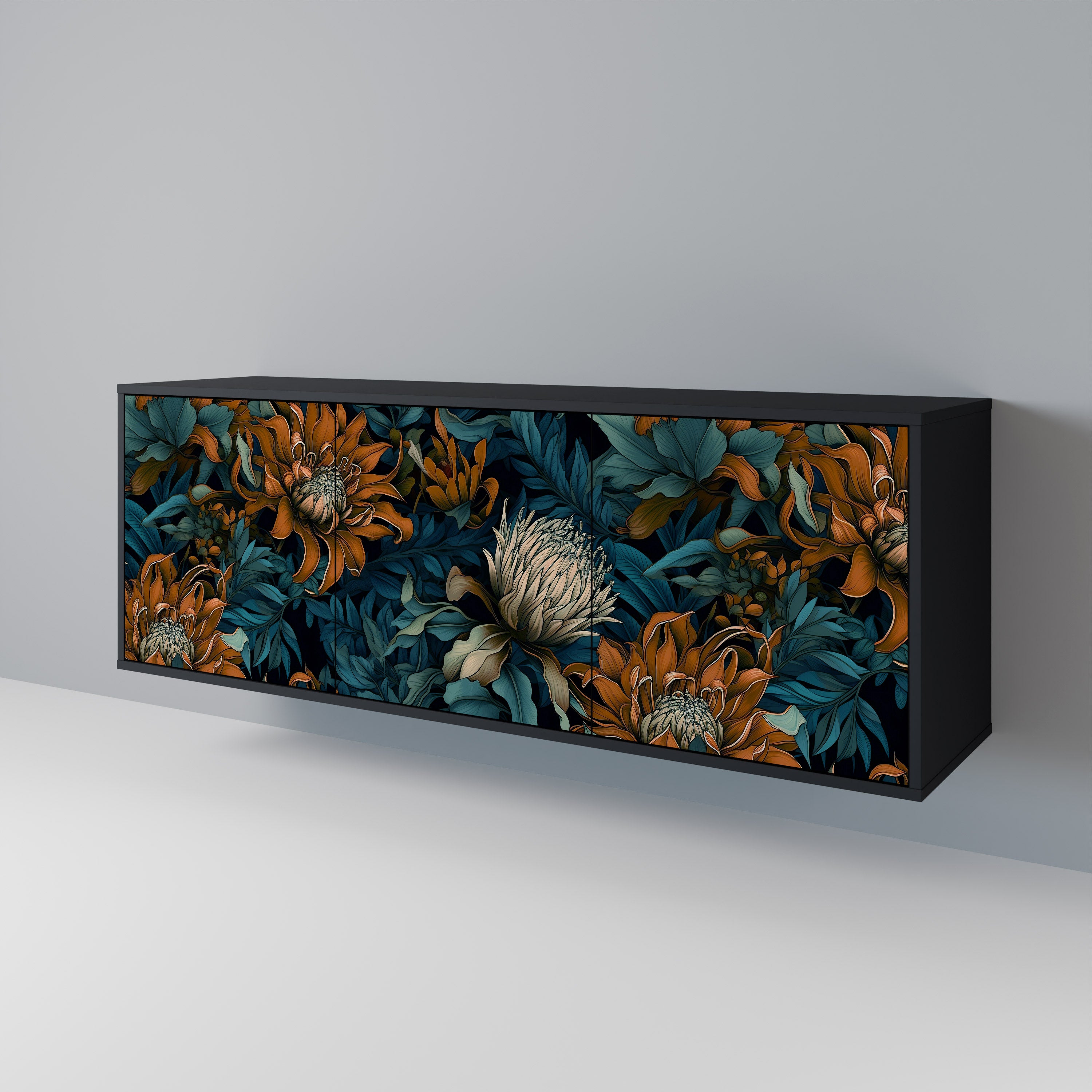 MORNING BLOOM 3-Door Sideboard