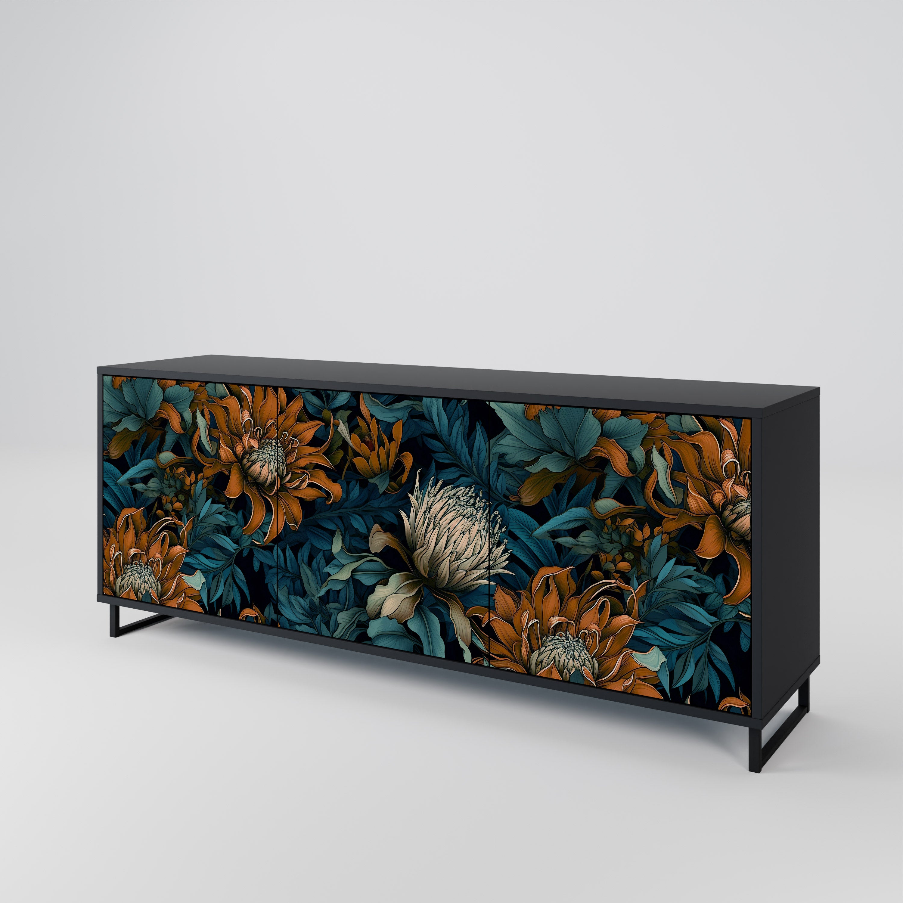 MORNING BLOOM 3-Door Sideboard