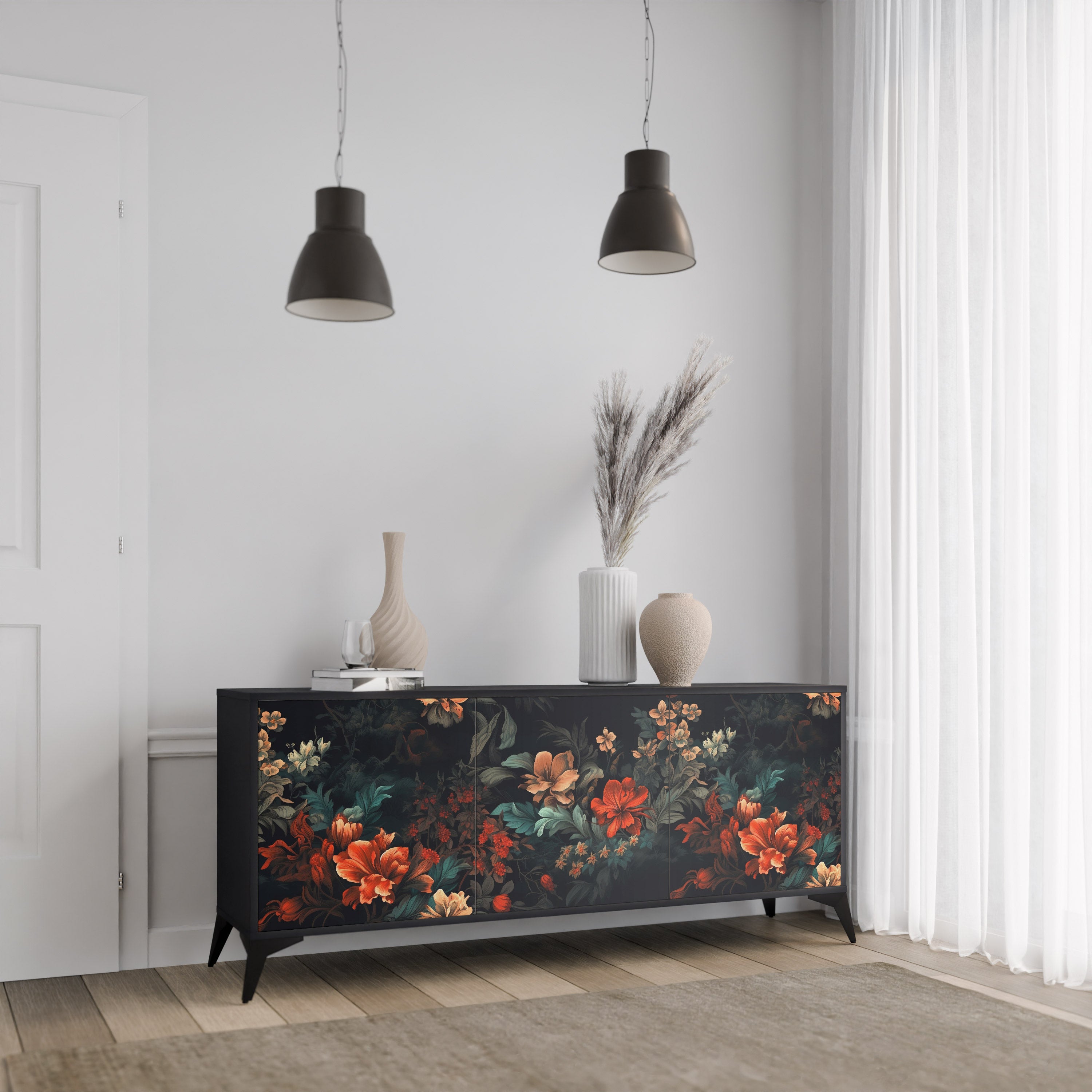 IMAGINARY BLOSSOM 3-Door Sideboard