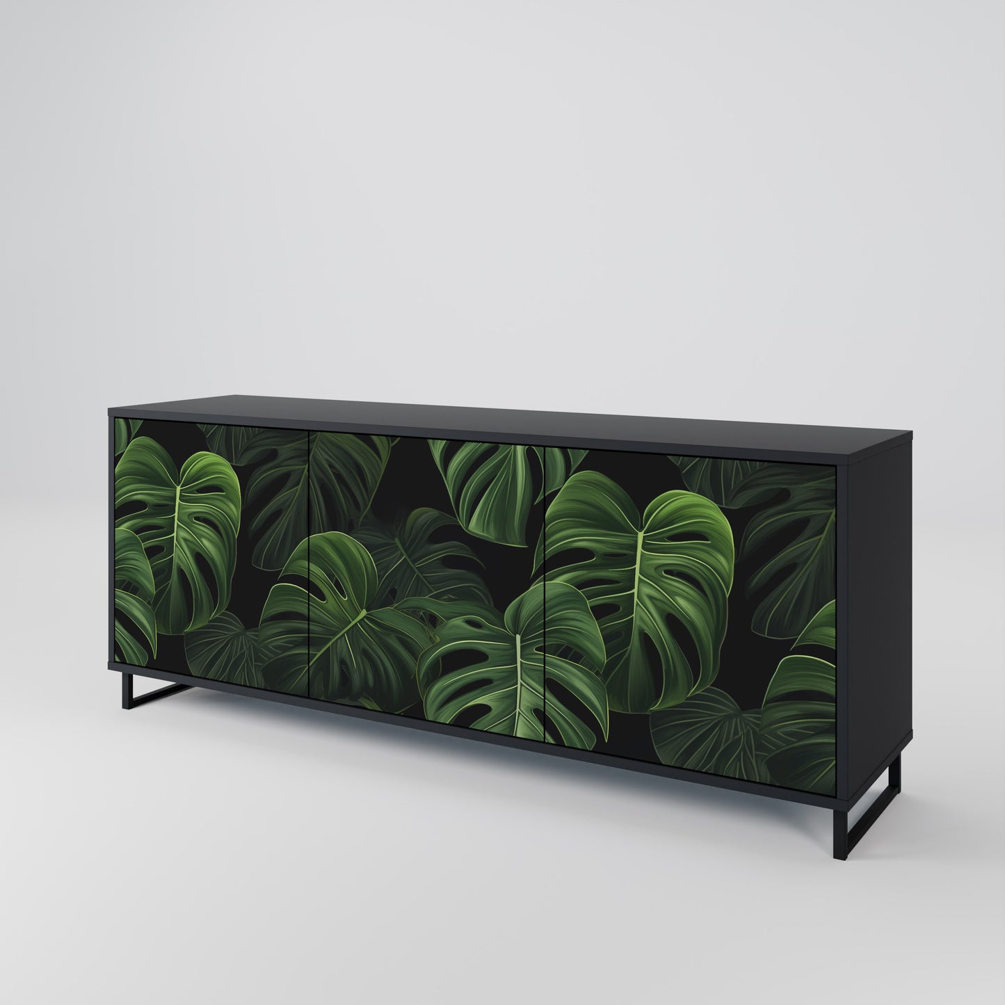 INFINITE MONSTERA Třídveřová komoda