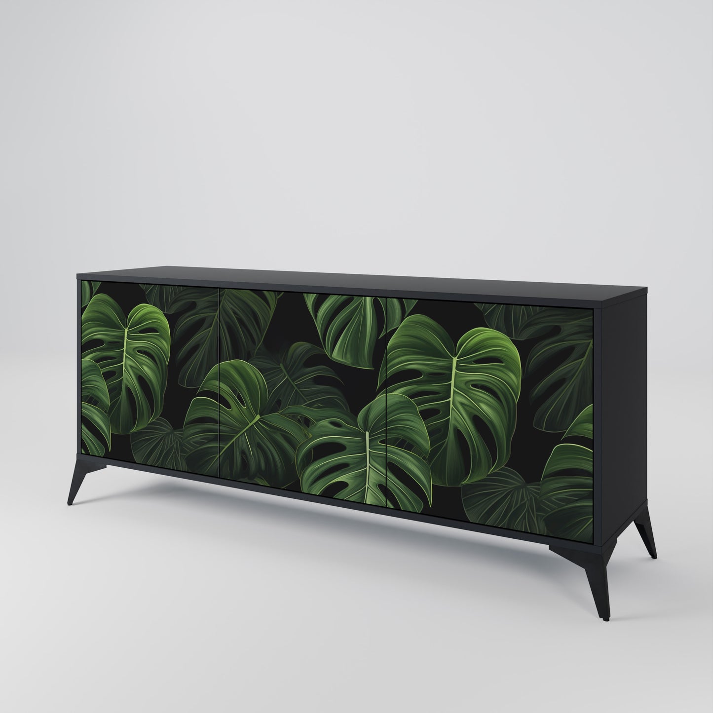 INFINITE MONSTERA Třídveřová komoda