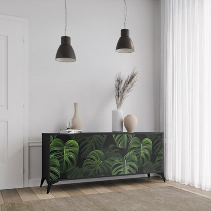 INFINITE MONSTERA Třídveřová komoda