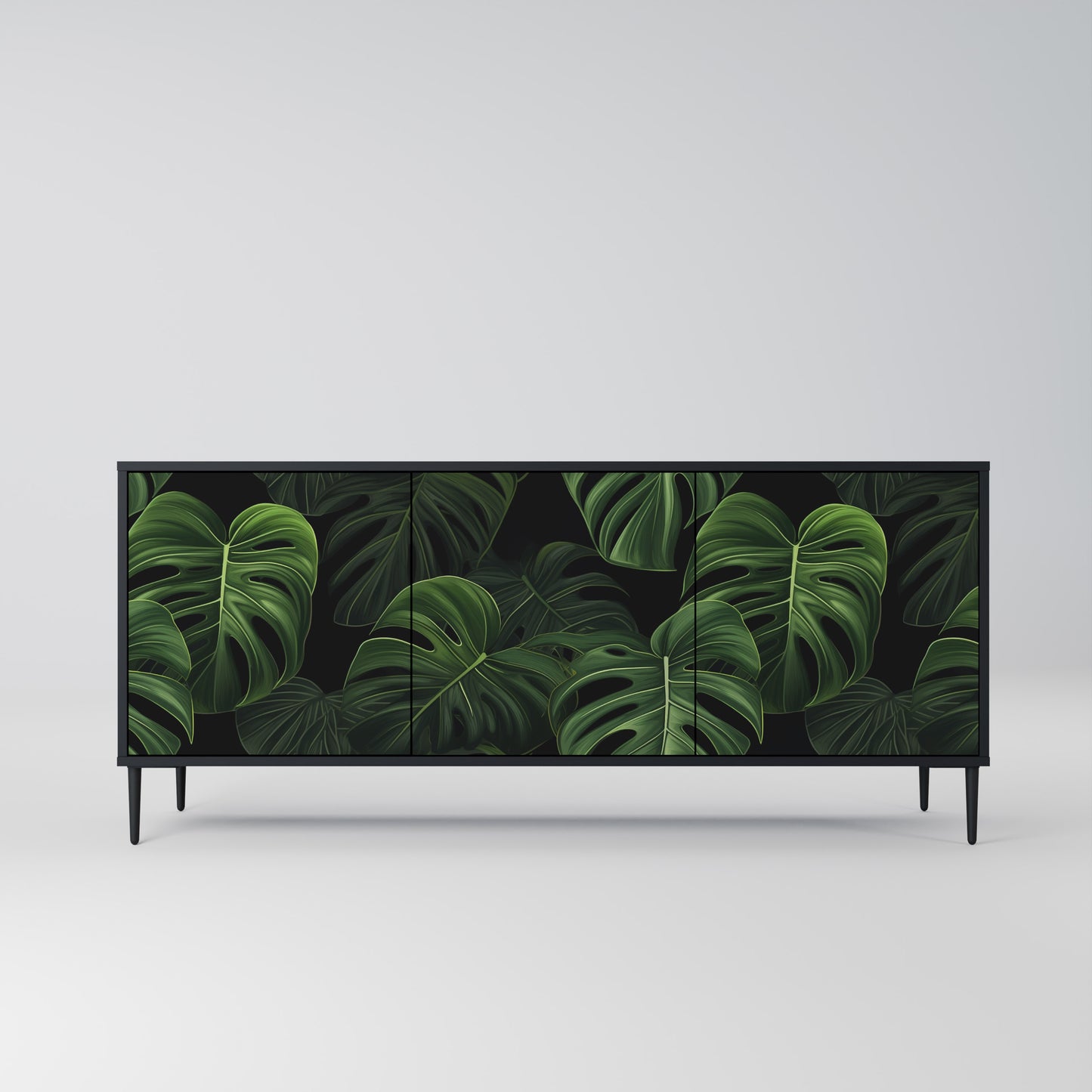 INFINITE MONSTERA Třídveřová komoda
