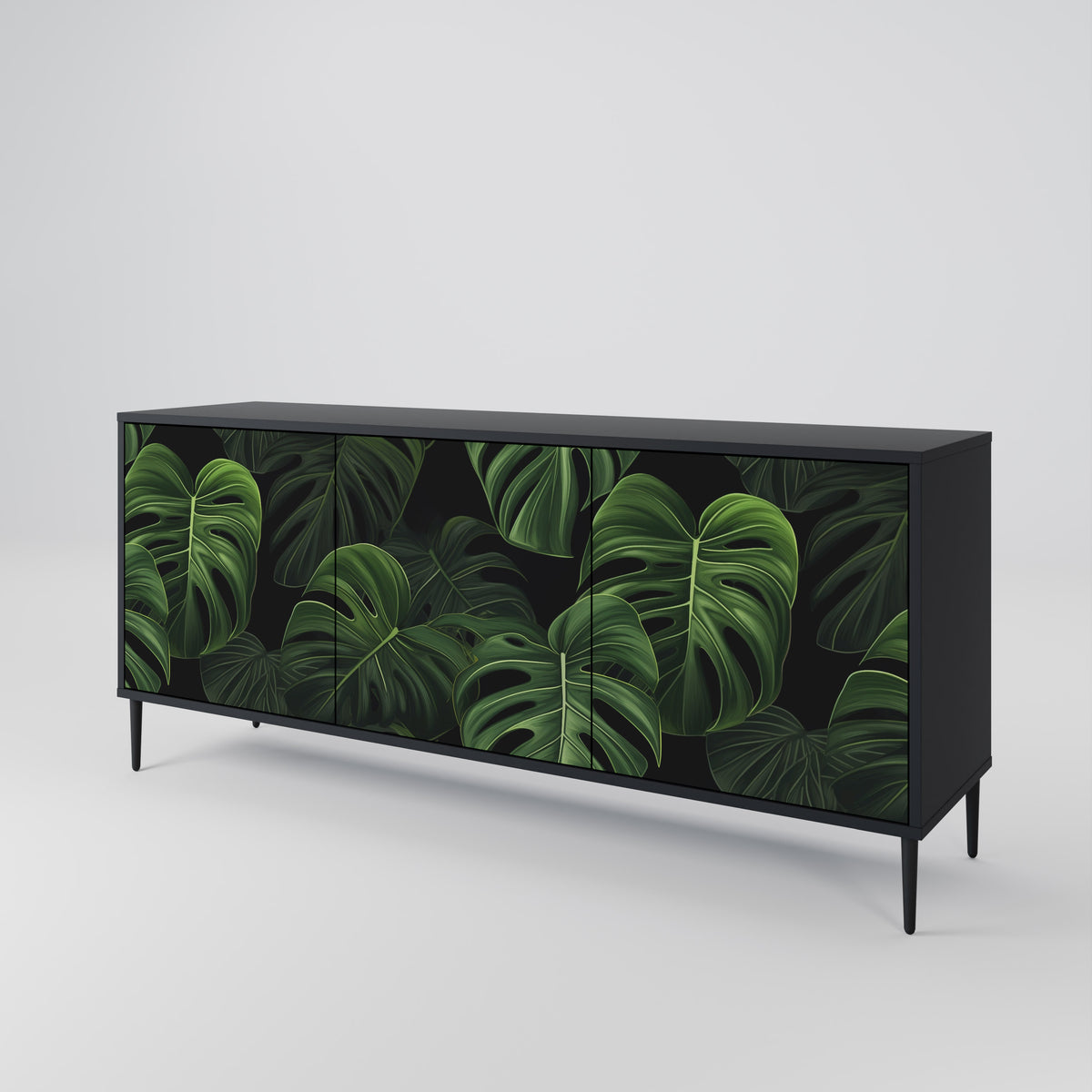 INFINITE MONSTERA Třídveřová komoda