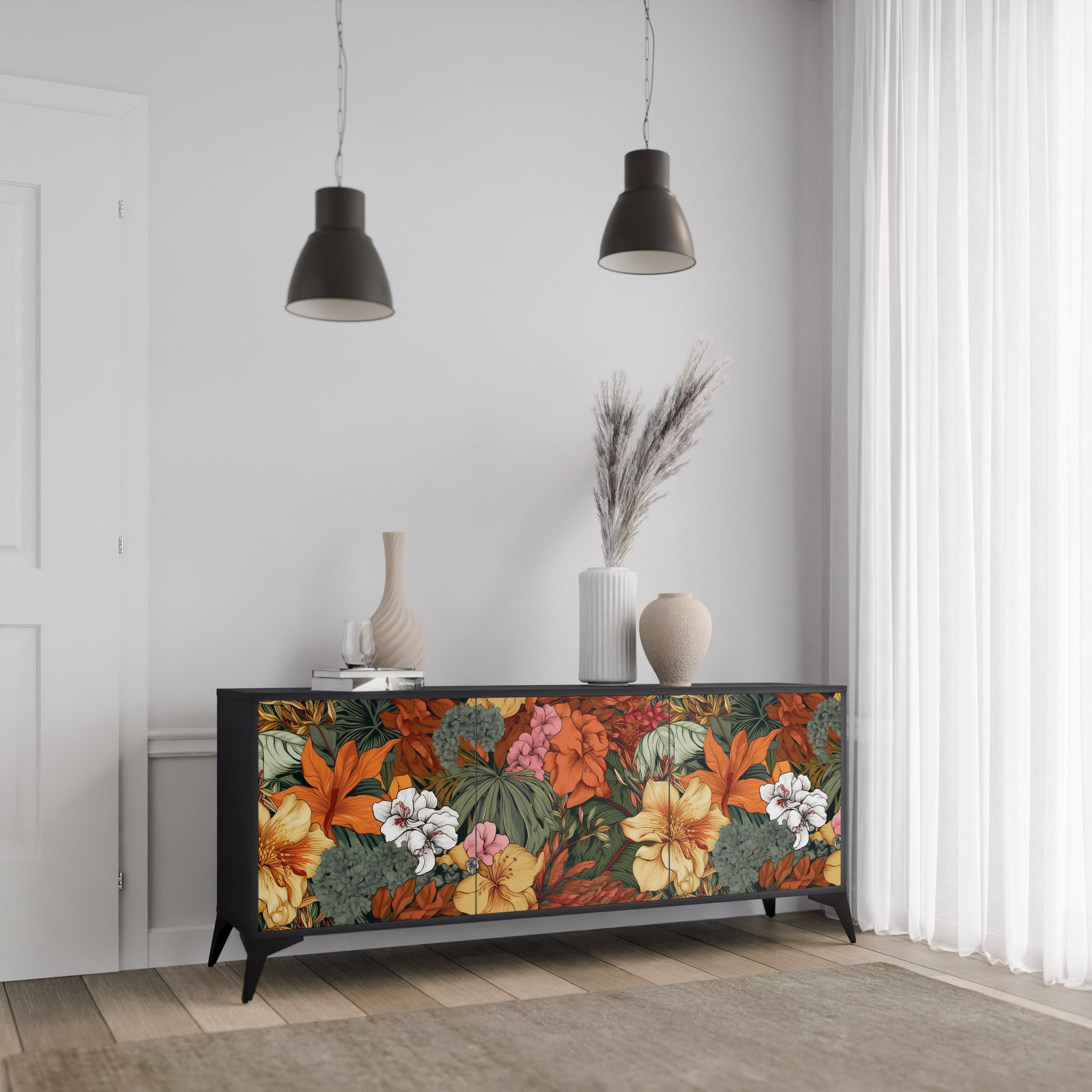 RADIANT FLORA 3-Door Sideboard