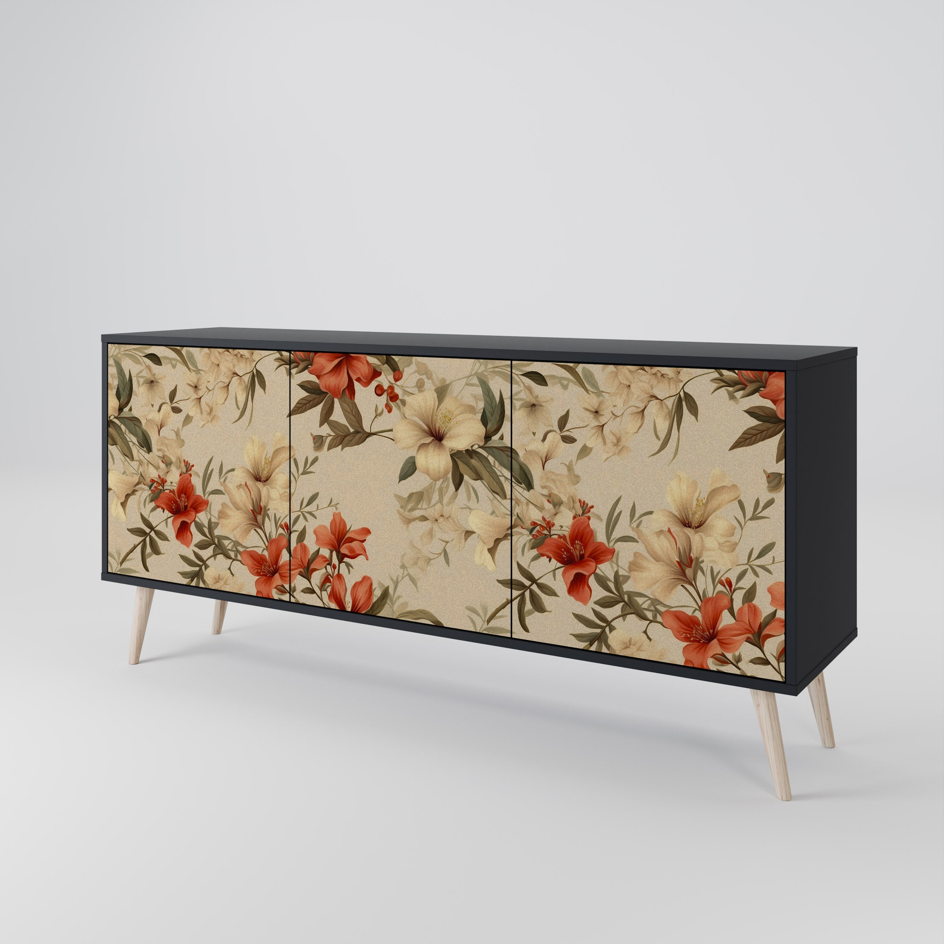 BLOOMING HARMONY 3-Door Sideboard