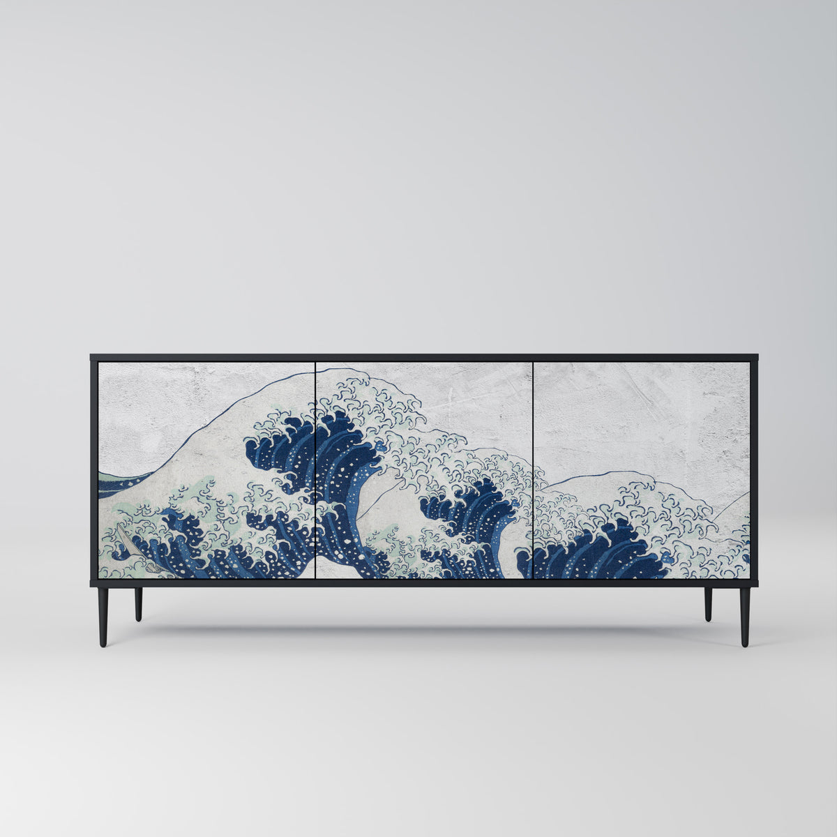 THE GREAT WAVE AT KANAGAWA Třídveřová komoda