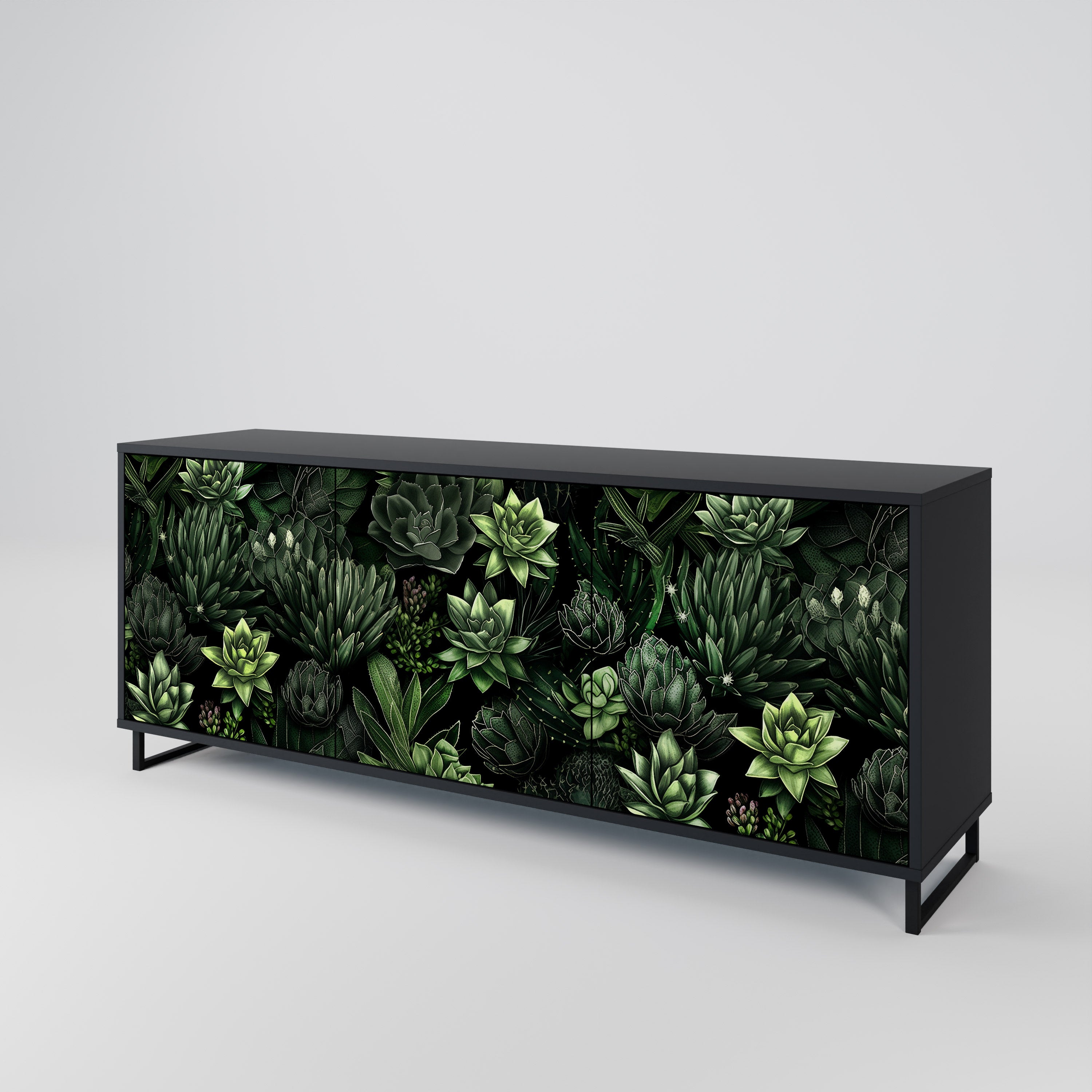 SUCCULENT JUNGLE 3-Door Sideboard