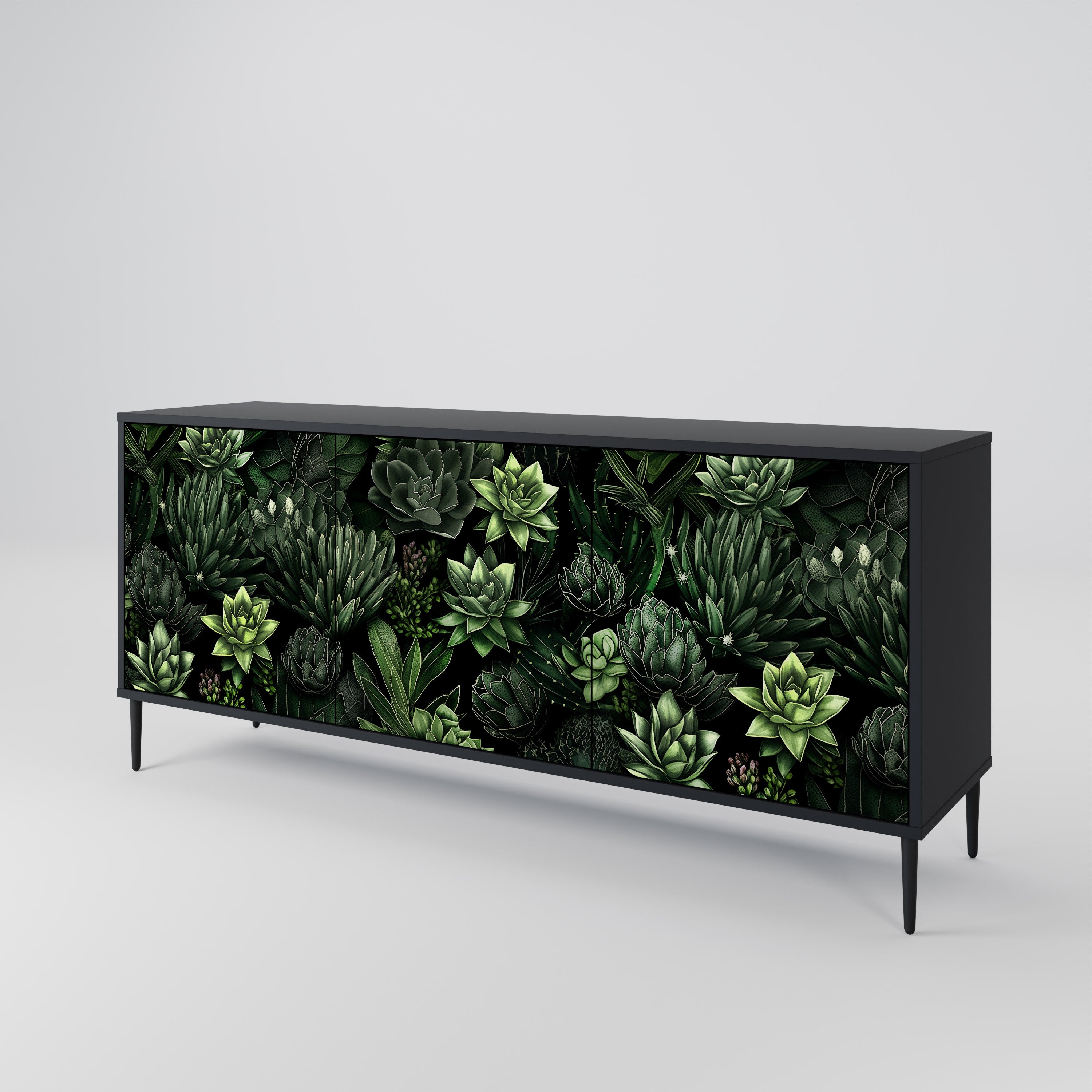 SUCCULENT JUNGLE 3-Door Sideboard
