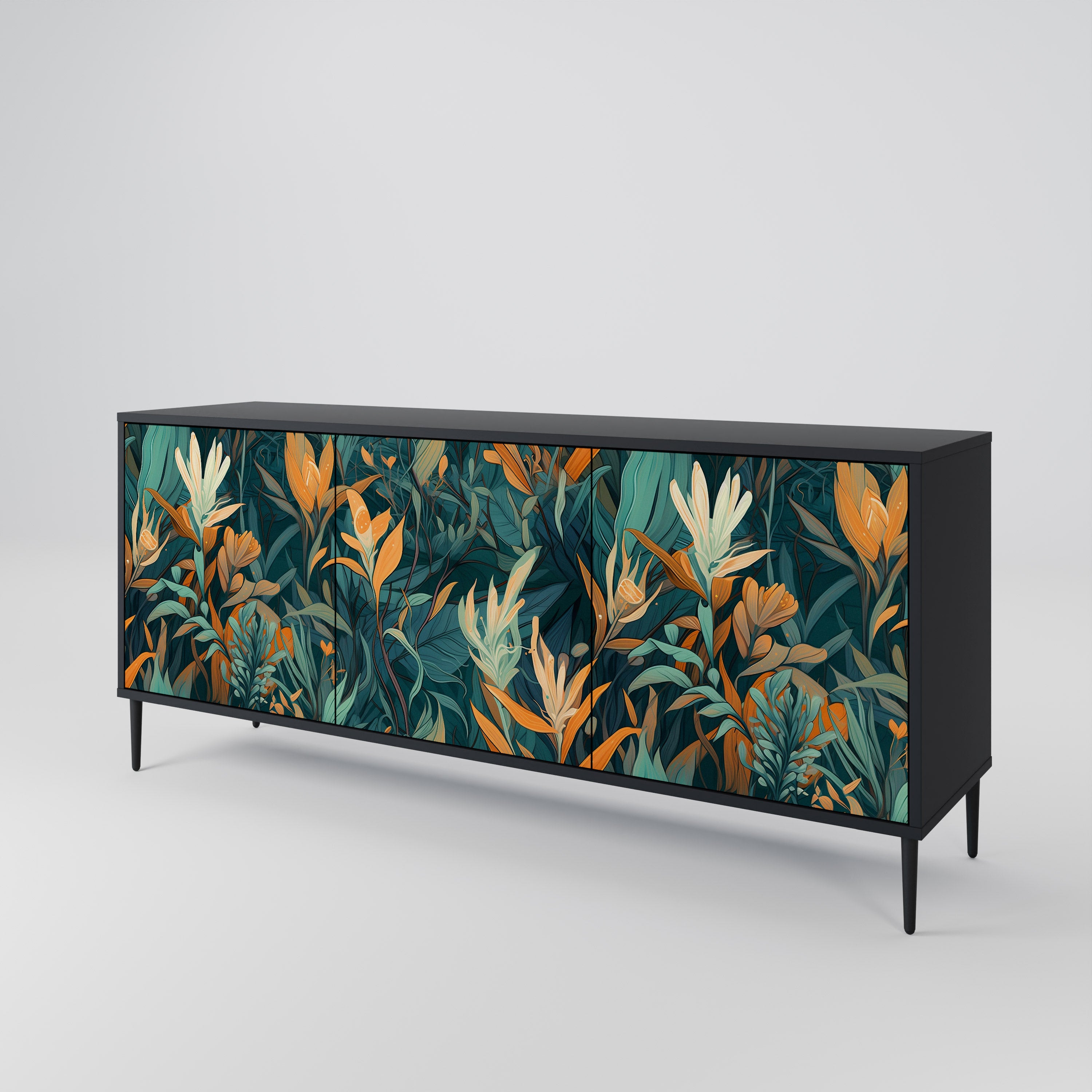 FLORAL SERENITY 3-Door Sideboard