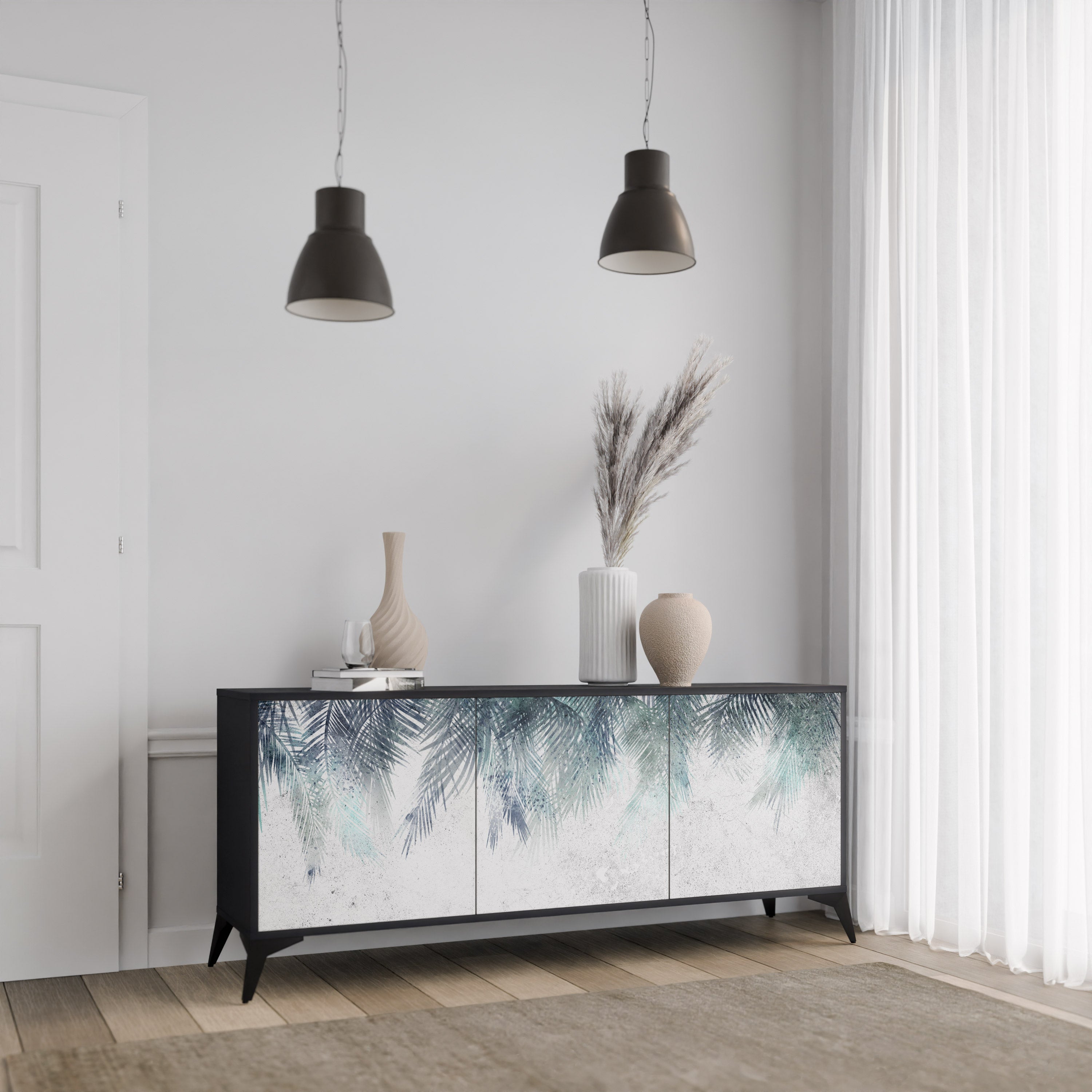 PALM VEIL 3-Door Sideboard