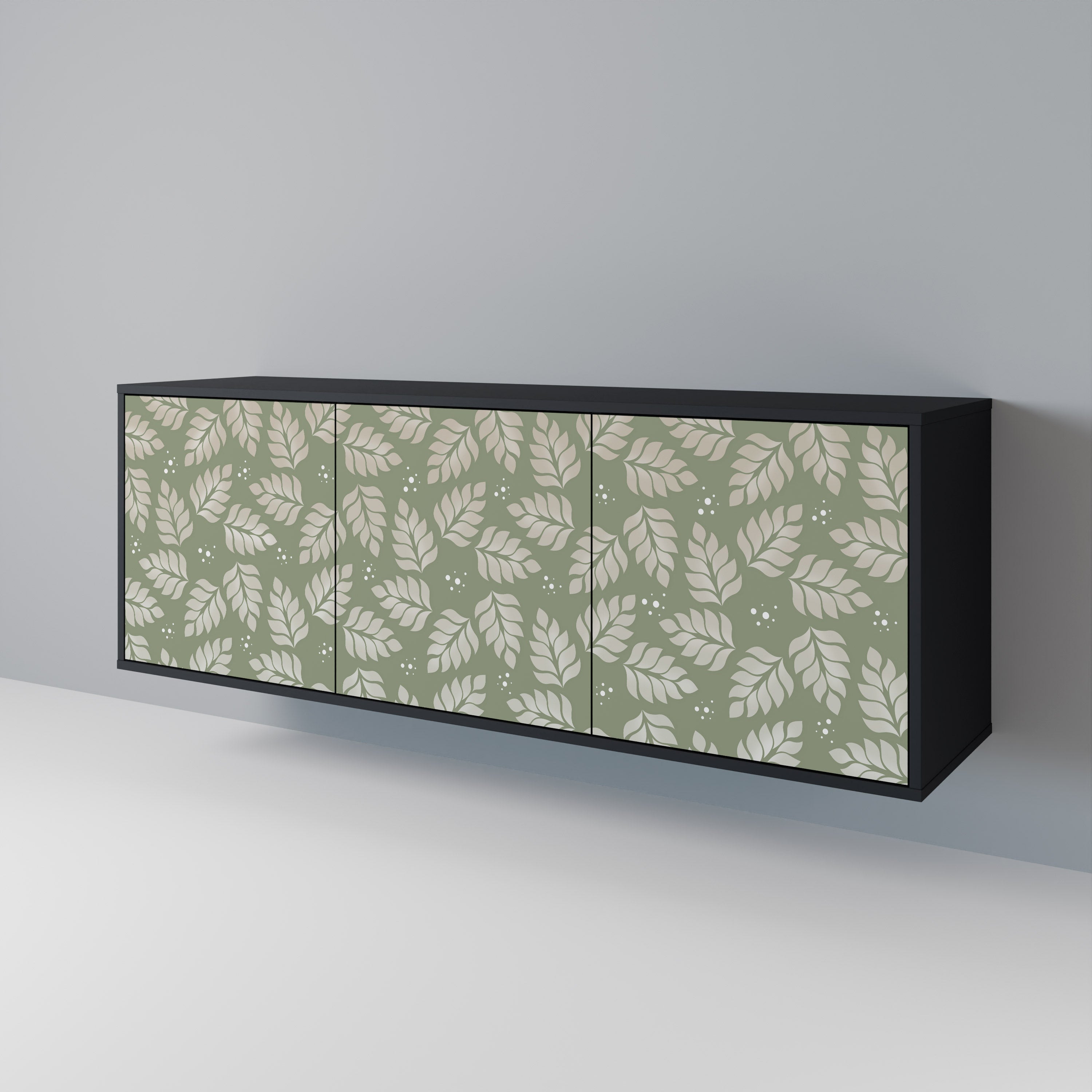 LEAVES ON GREEN 3-Door Sideboard
