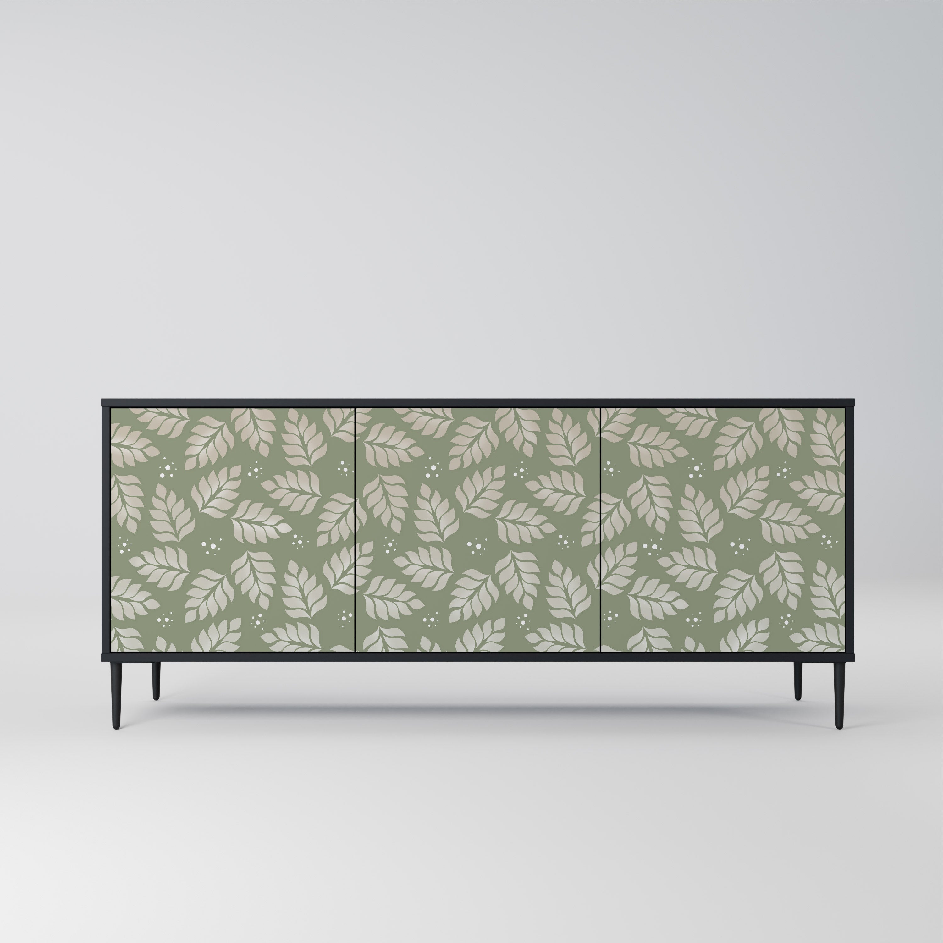 LEAVES ON GREEN 3-Door Sideboard