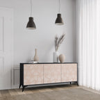 LEAVES ON BEIGE 3-Door Sideboard