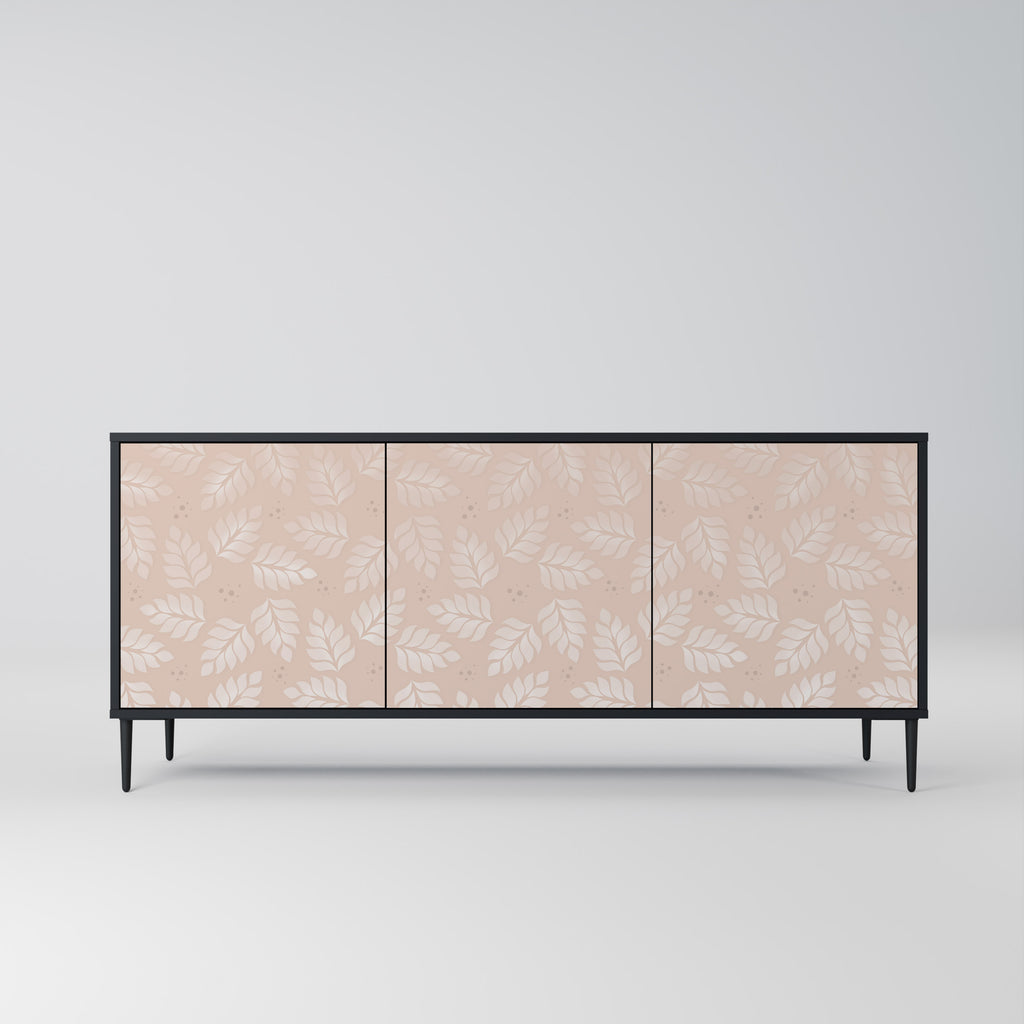 LEAVES ON BEIGE 3-Door Sideboard