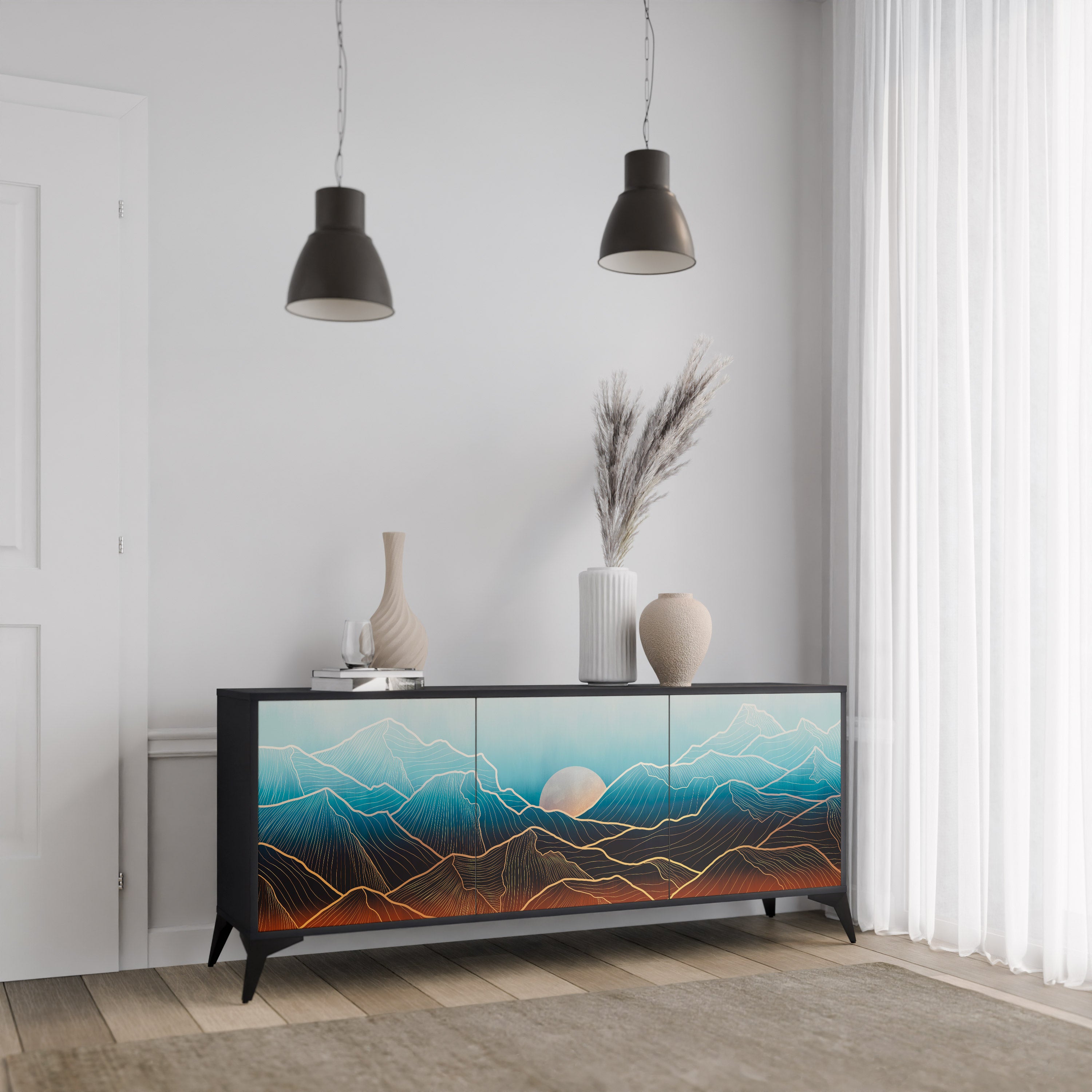 LUNAR SECRETS 3-Door Sideboard