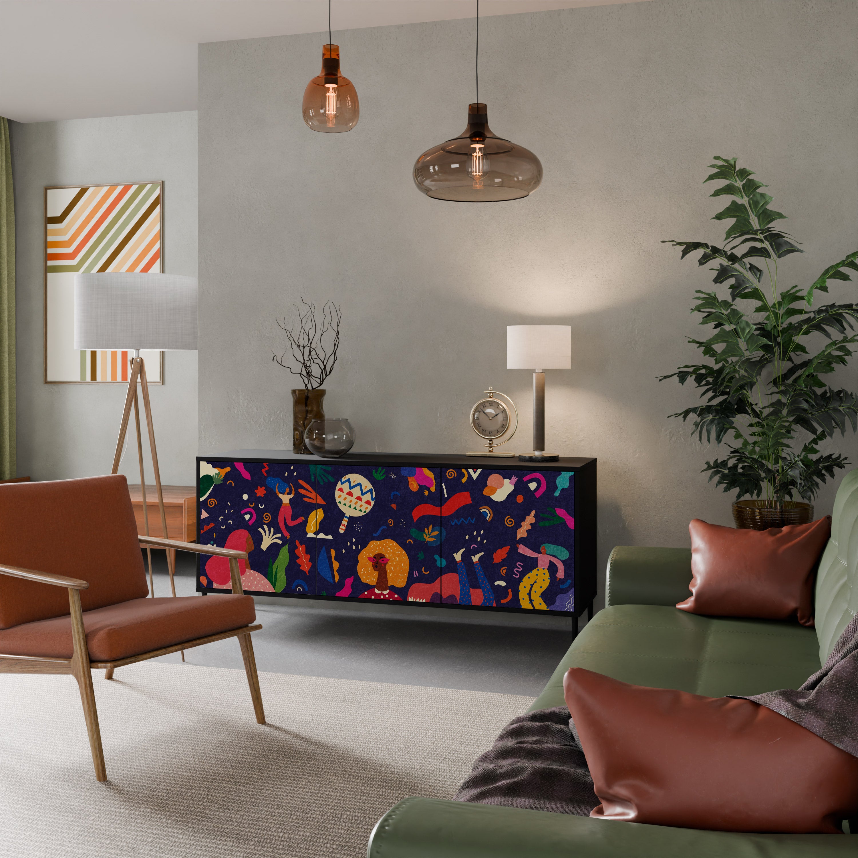 FESTIVE PLEASURES Třídveřová komoda