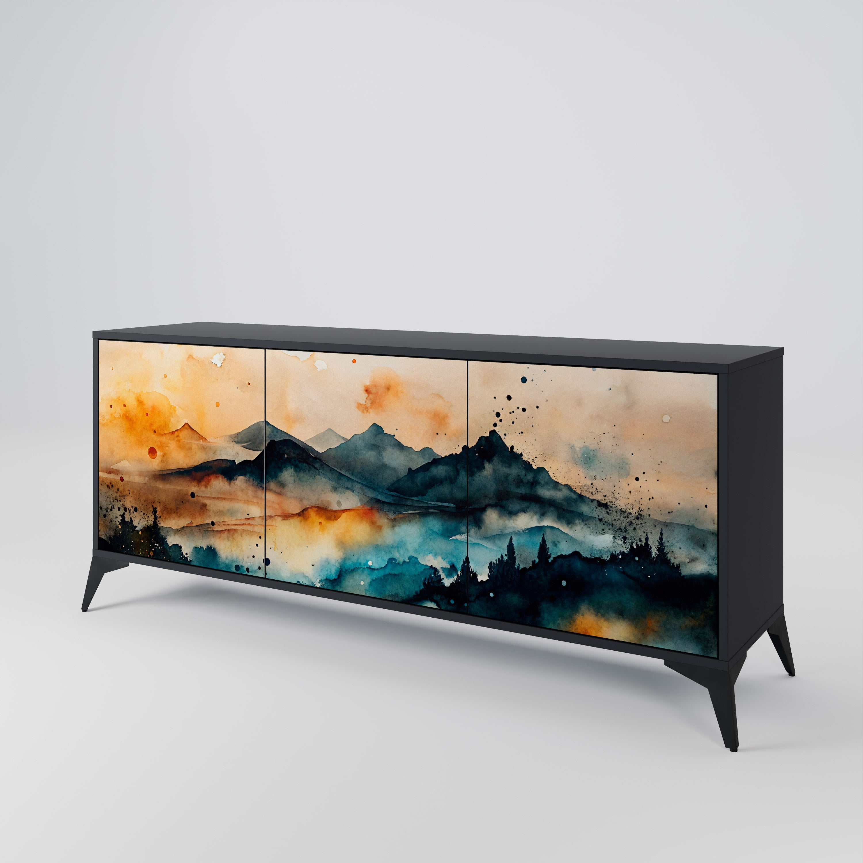 OMINOUS MOUNTAINS 3-Door Sideboard