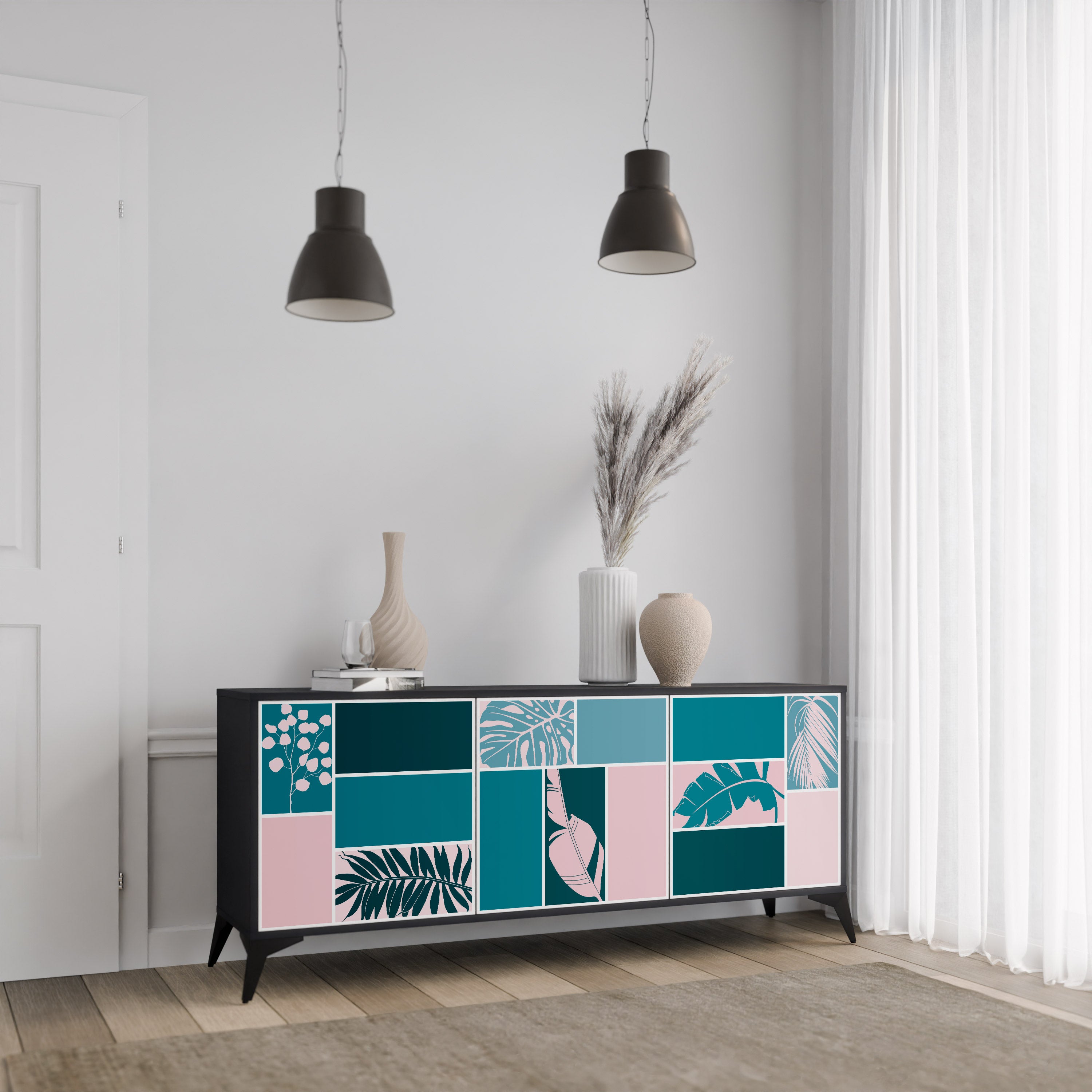 COMBINATION OF SHAPES 3-Door Sideboard