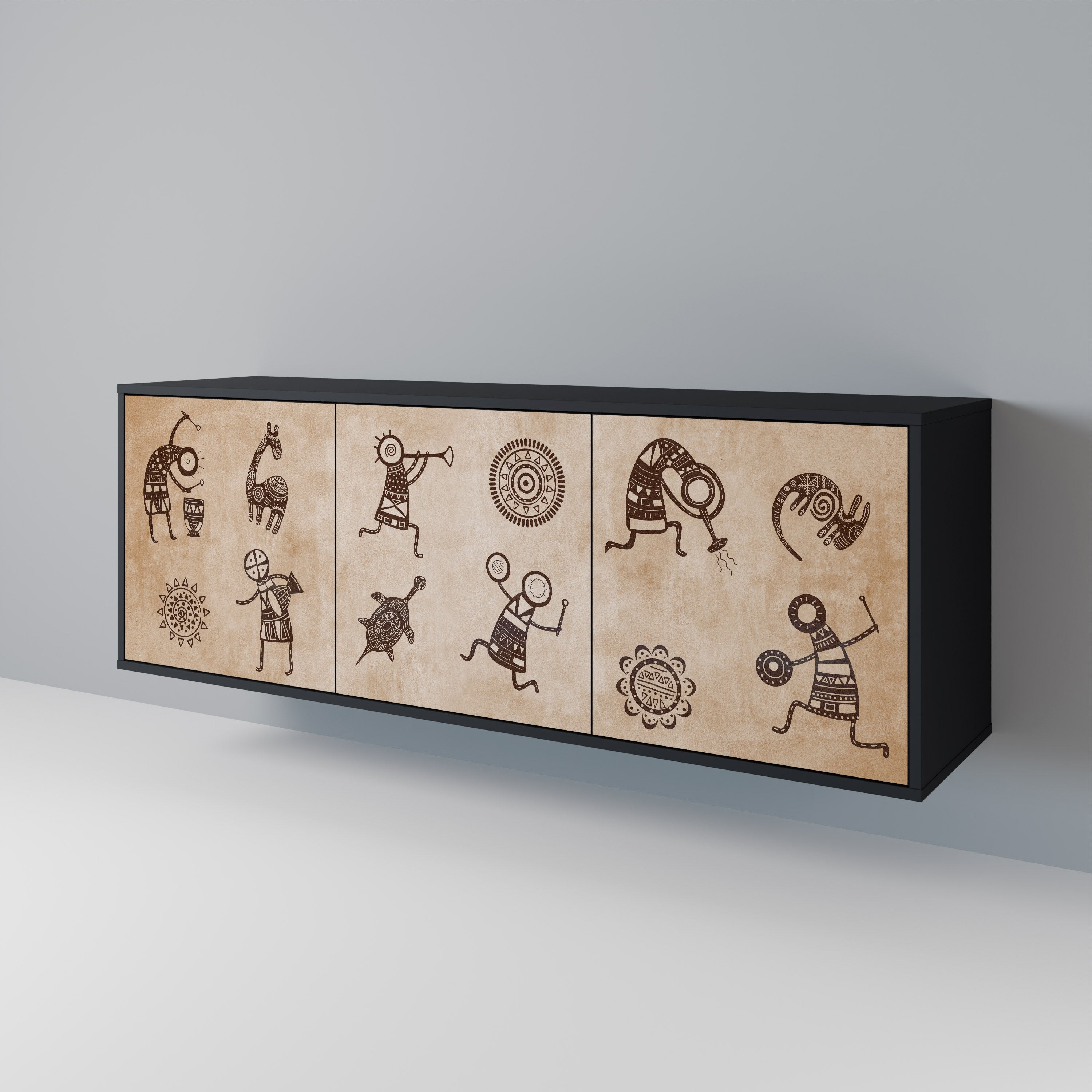 AFRICAN STYLE 3-Door Sideboard