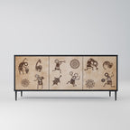 AFRICAN STYLE 3-Door Sideboard