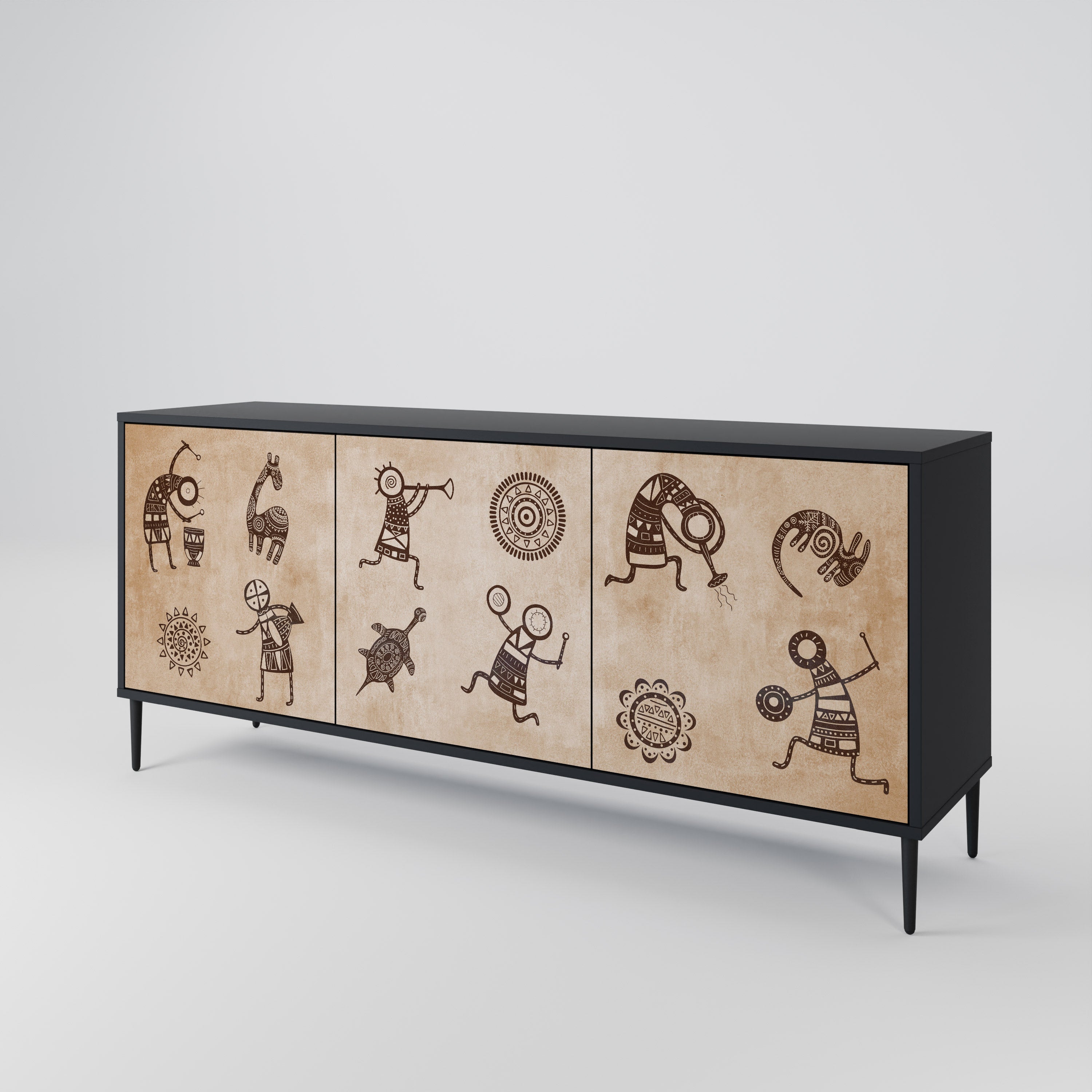 AFRICAN STYLE 3-Door Sideboard