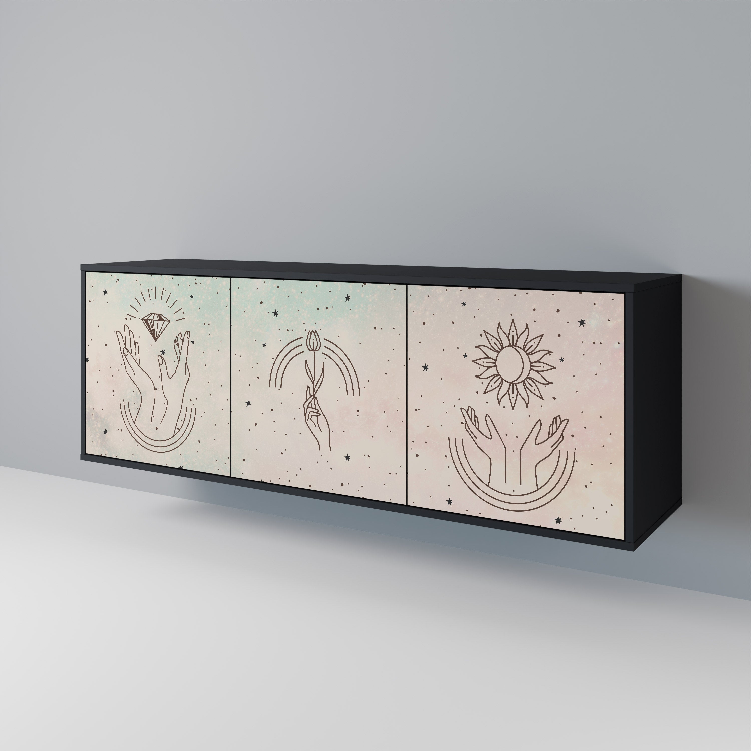 DELICATE BEAUTY 3-Door Sideboard